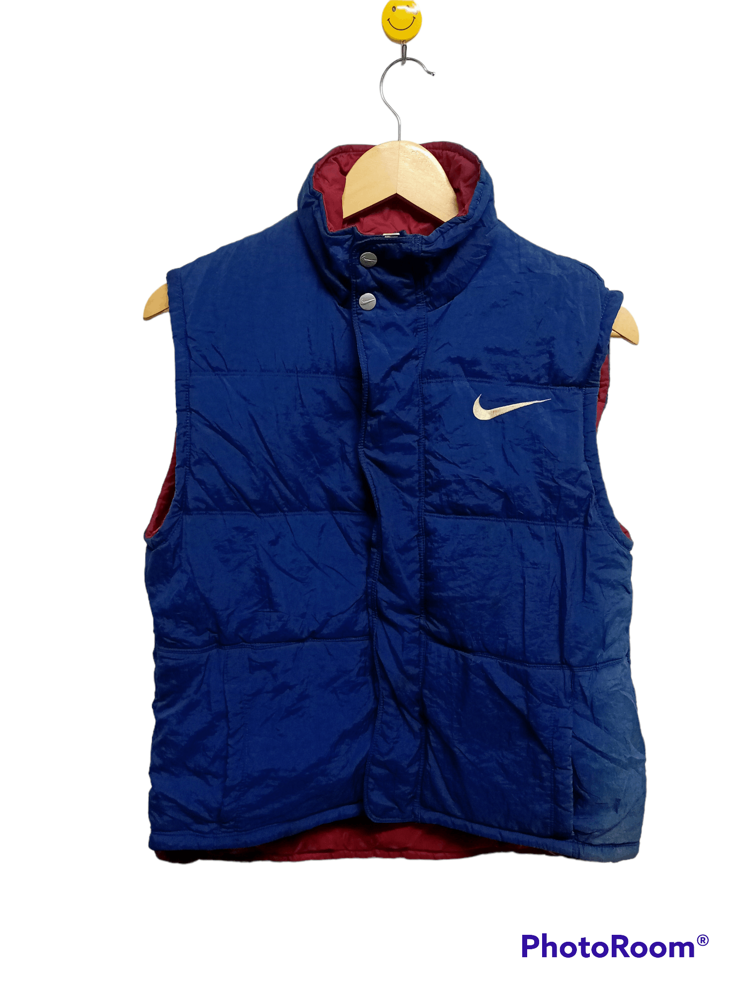 Nike Vintage nike puffer vest backhit big swoosh Grailed
