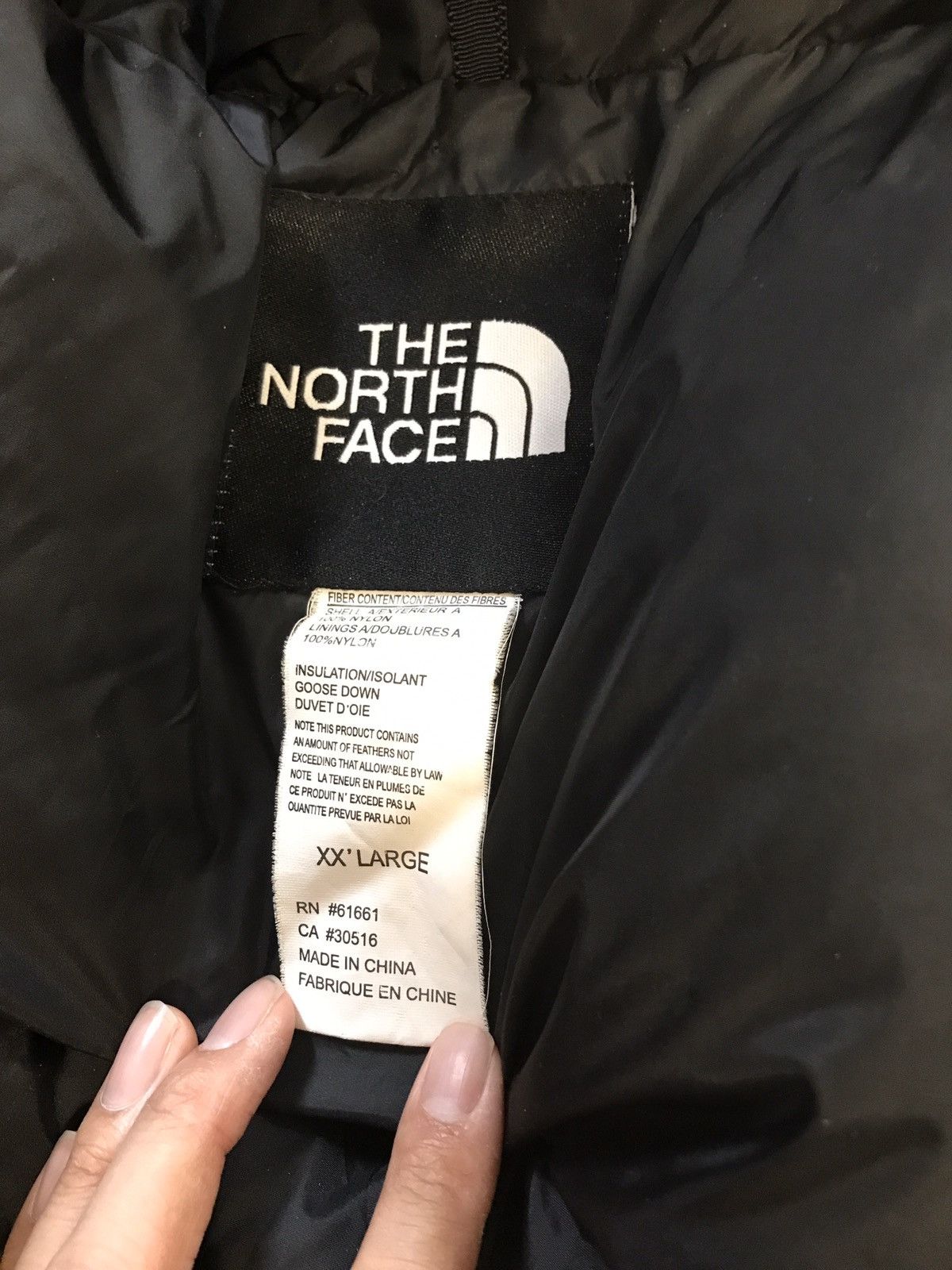 The North Face × Vintage North face Nuptse 700 jacket coat Navy XXL Size US XXL / EU 58 / 5 - 6 Thumbnail