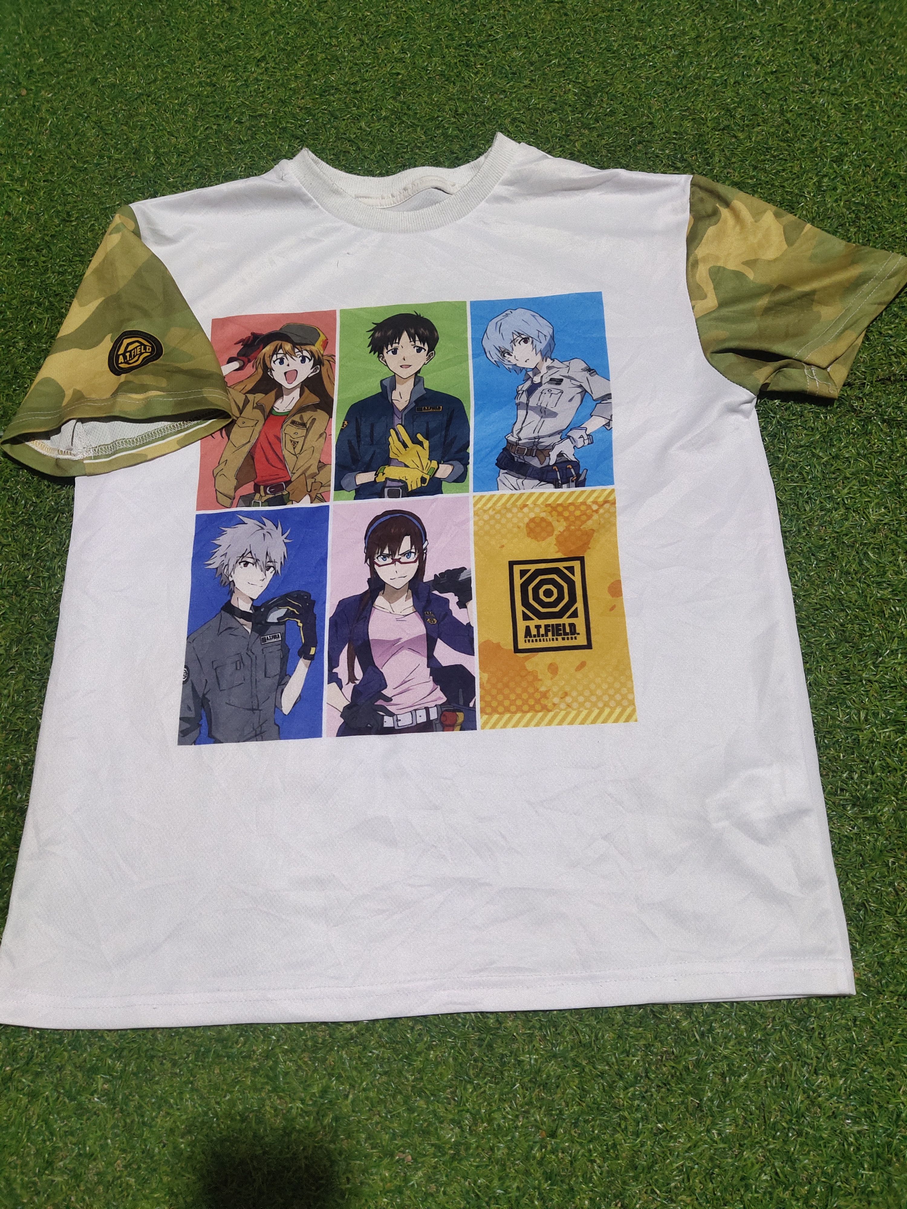 Anime × Vintage RARE!! NEON GENESIS EVANGELION ASUKA SHINJI KOWARU ANIME Size US M / EU 48-50 / 2 - 1 Thumbnail
