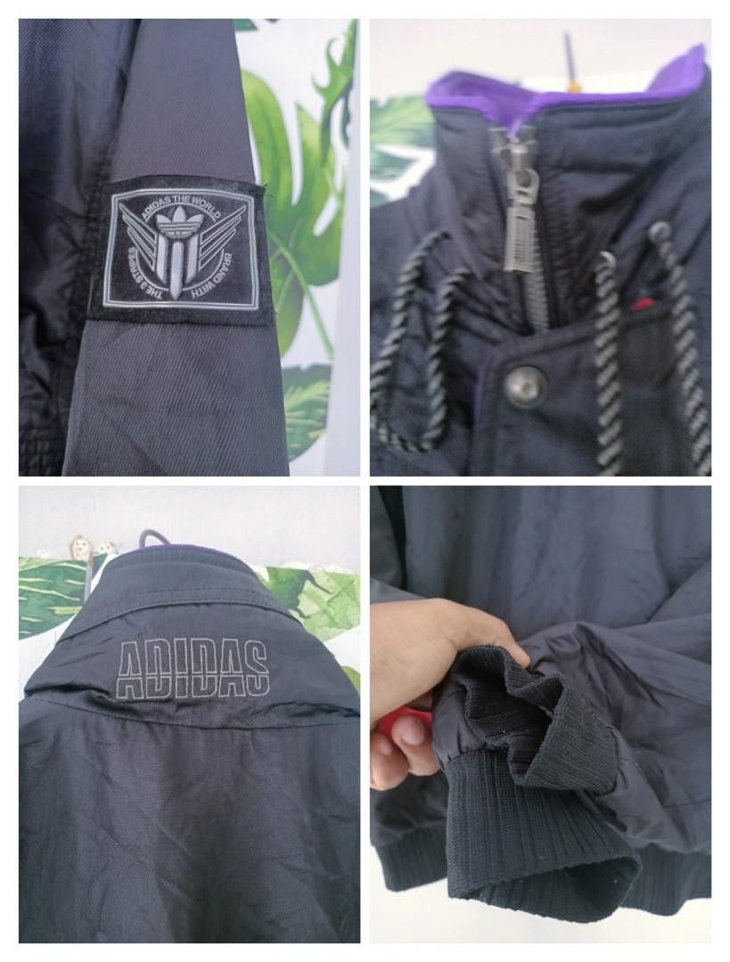 Adidas × Vintage Vintage 90s adidas nylon hoodie jacket x descente Size US M / EU 48-50 / 2 - 8 Thumbnail