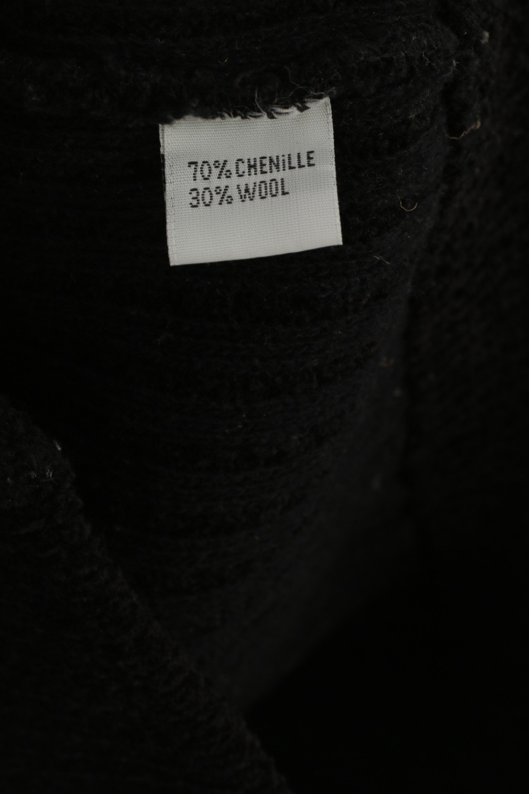 Vintage Nihat Trico CNR Men L Cardigan Black Chenille Wool 6230 Size US L / EU 52-54 / 3 - 6 Thumbnail