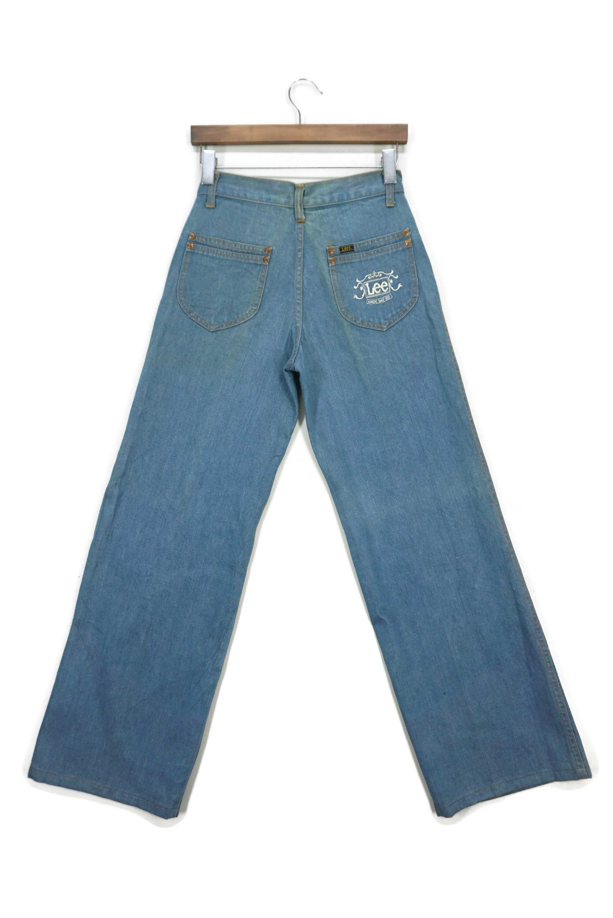 image of Lee x Rodeo 90 Years Old Wide Leg Something To Crow About Jeans in Blue, Women's (Size 28)