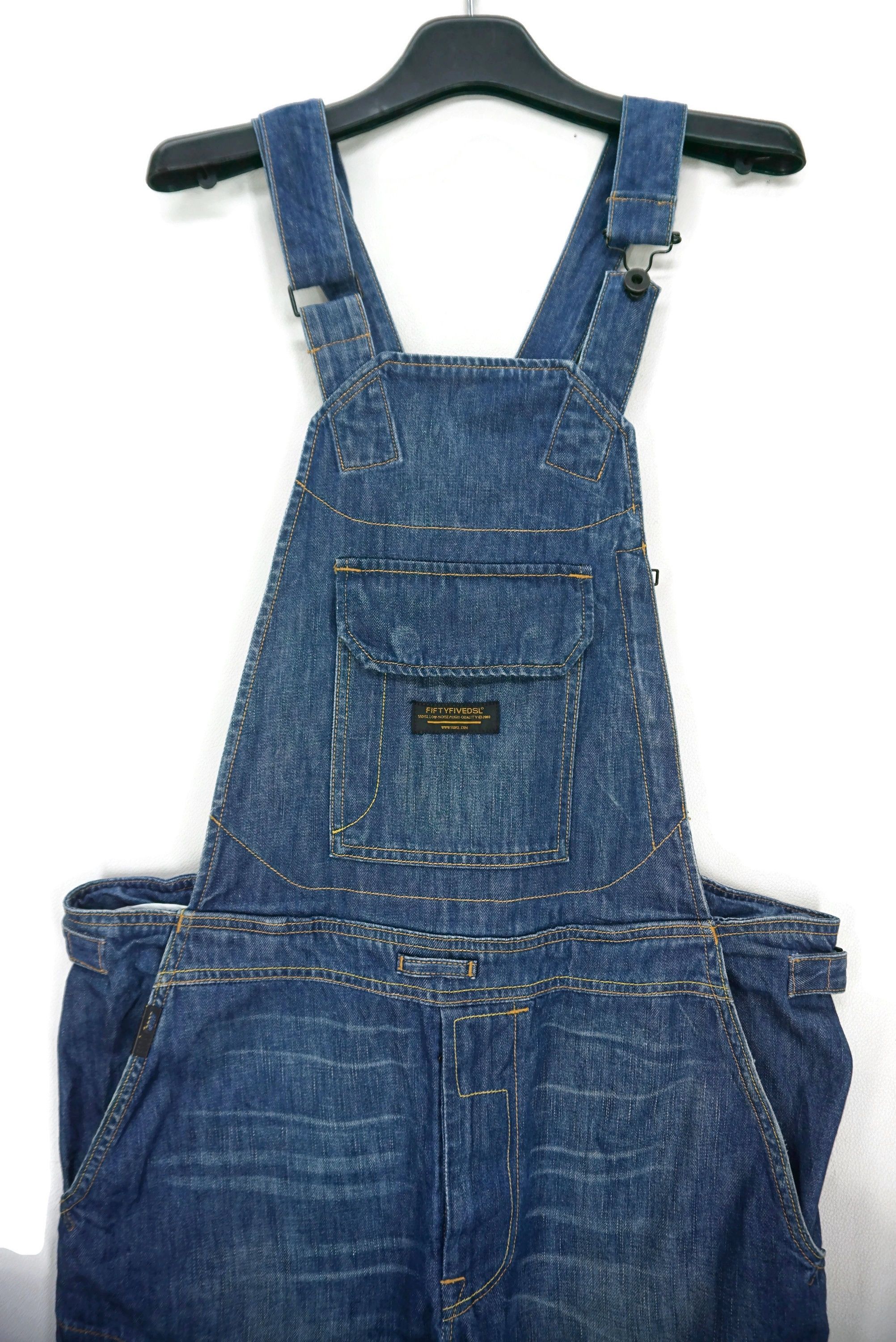 55DSL Tactical Cargo Denim Hip Hop Skateboard Bib Overalls Size US 32 / EU 48 - 3 Thumbnail
