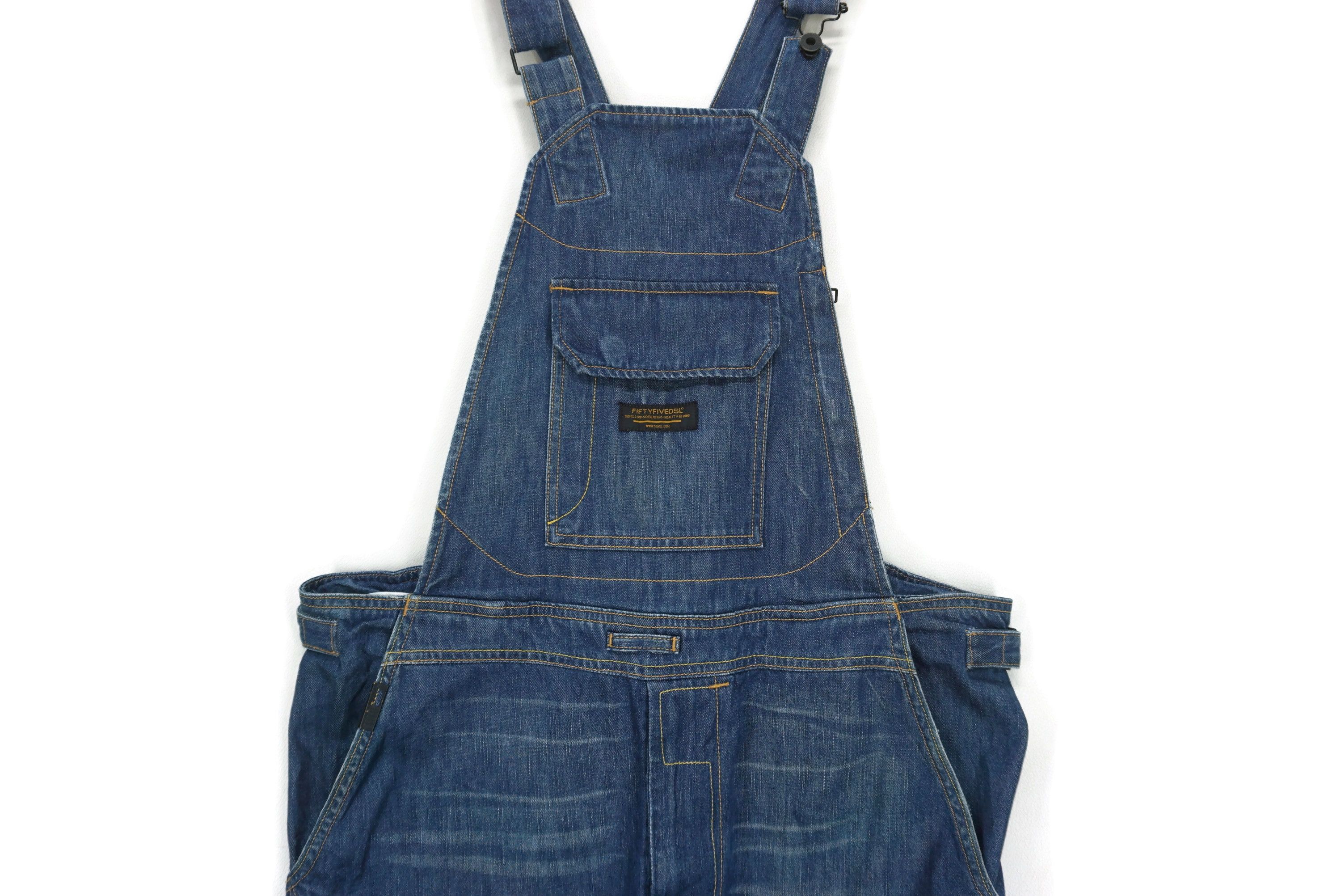 55DSL Tactical Cargo Denim Hip Hop Skateboard Bib Overalls Size US 32 / EU 48 - 4 Thumbnail