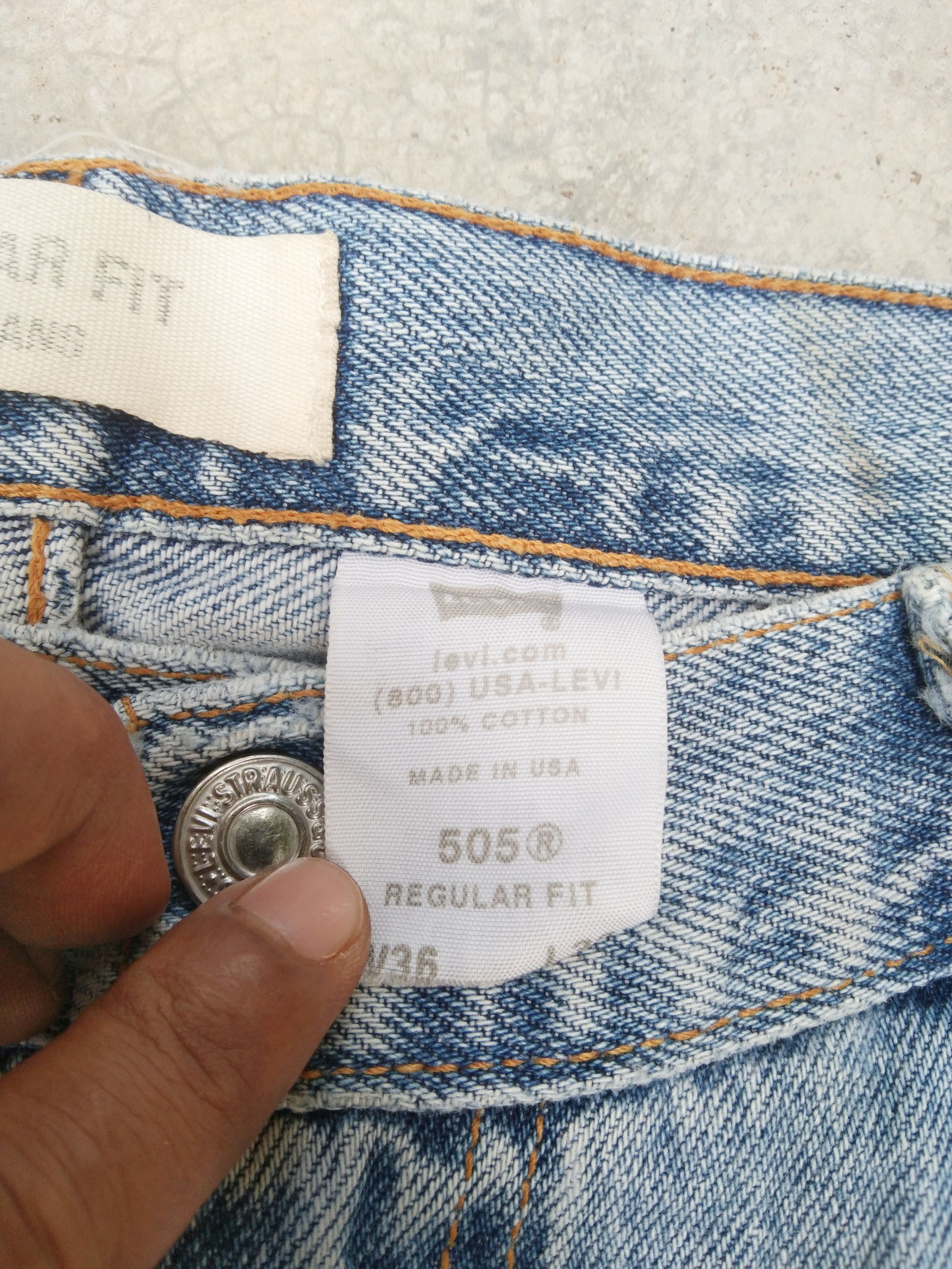 Levi's Vintage Levi's Jeans 505 Made In USA Cropped Distressed Size US 36 / EU 52 - 8 Thumbnail