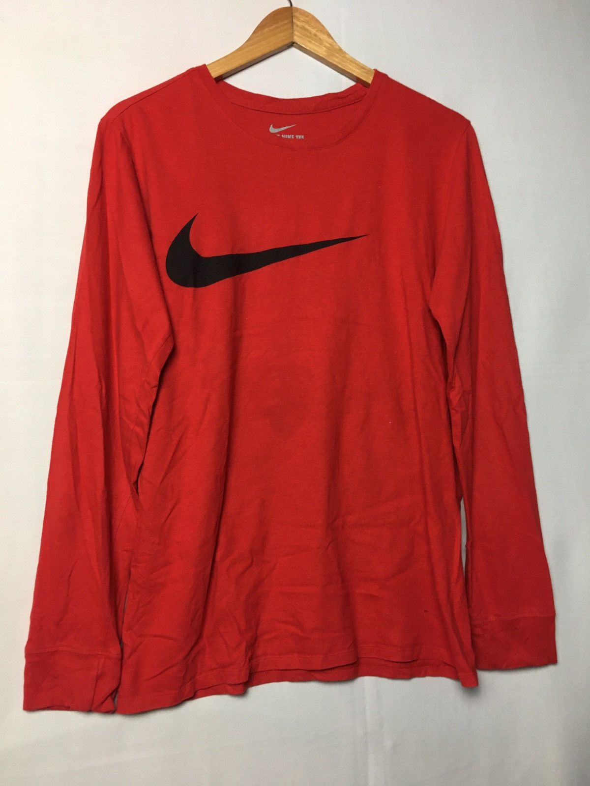 Nike Nike swoosh long sleeves red t shirt Size US M / EU 48-50 / 2 - 4 Thumbnail