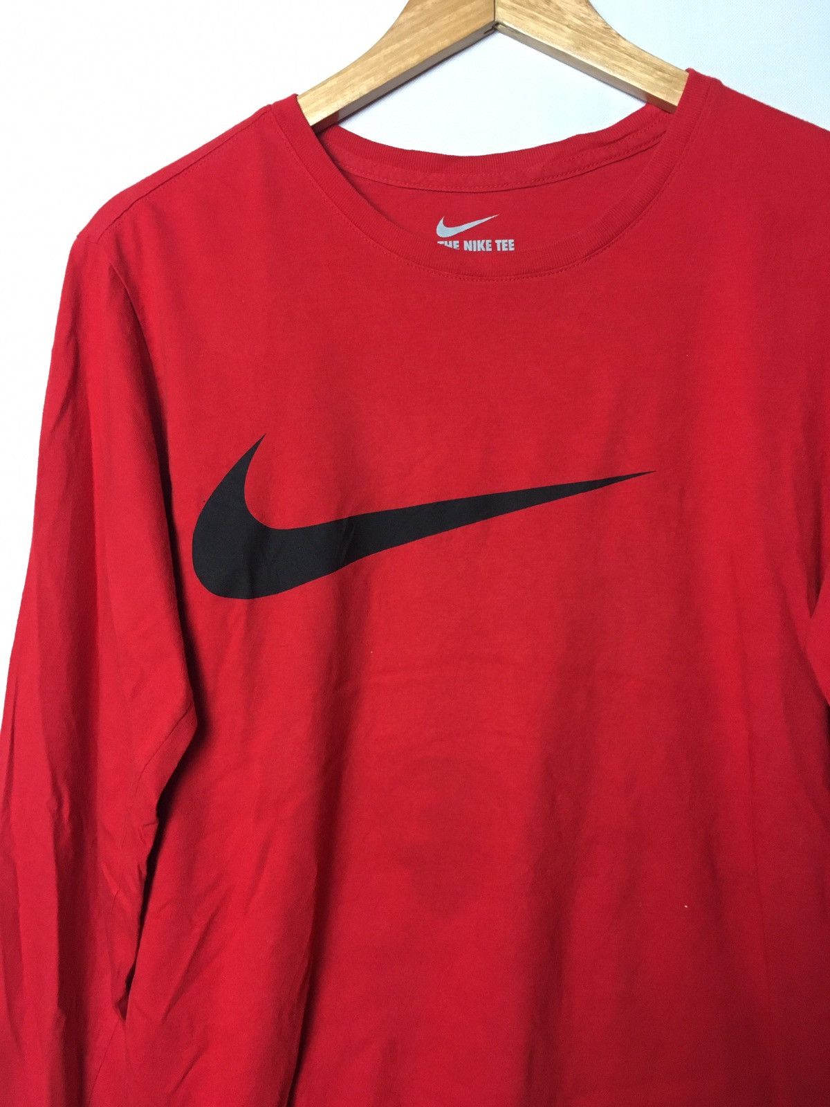 Nike Nike swoosh long sleeves red t shirt Size US M / EU 48-50 / 2 - 5 Thumbnail
