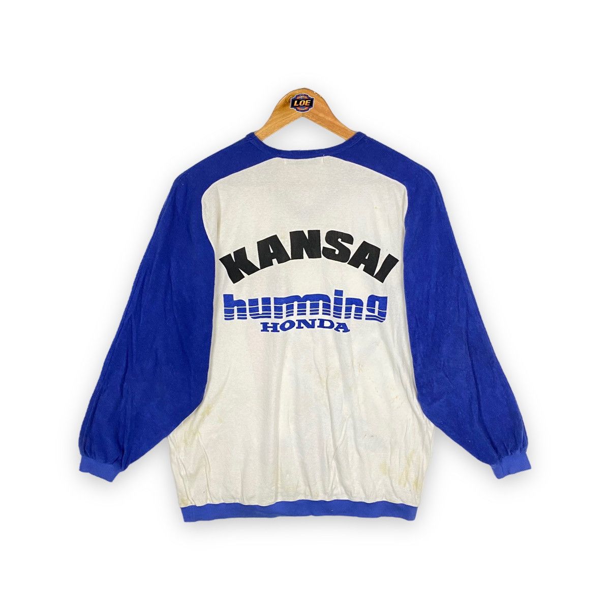Designer × Kansai Yamamoto × Vintage VINTAGE 80's KANSAI FOR HUMMING HONDA JUMPER SWEATSHIRT Size US L / EU 52-54 / 3 - 9 Thumbnail