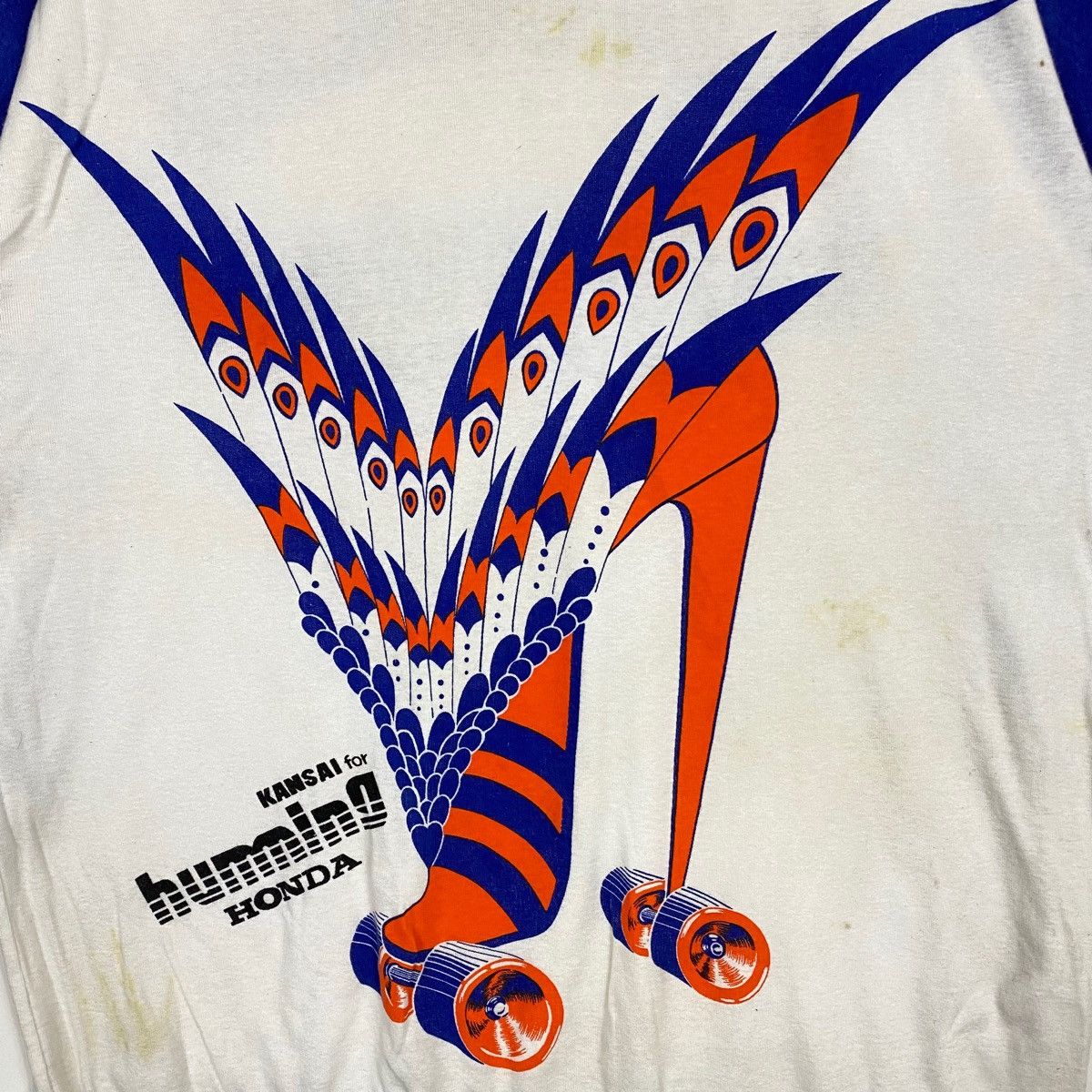 Designer × Kansai Yamamoto × Vintage VINTAGE 80's KANSAI FOR HUMMING HONDA JUMPER SWEATSHIRT Size US L / EU 52-54 / 3 - 5 Thumbnail
