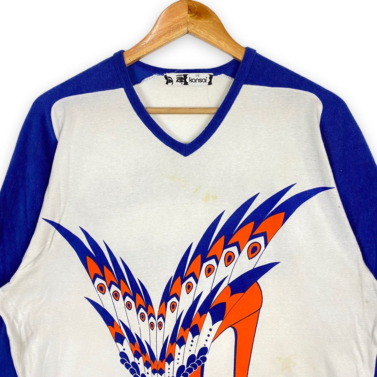 Designer × Kansai Yamamoto × Vintage VINTAGE 80's KANSAI FOR HUMMING HONDA JUMPER SWEATSHIRT Size US L / EU 52-54 / 3 - 2 Thumbnail