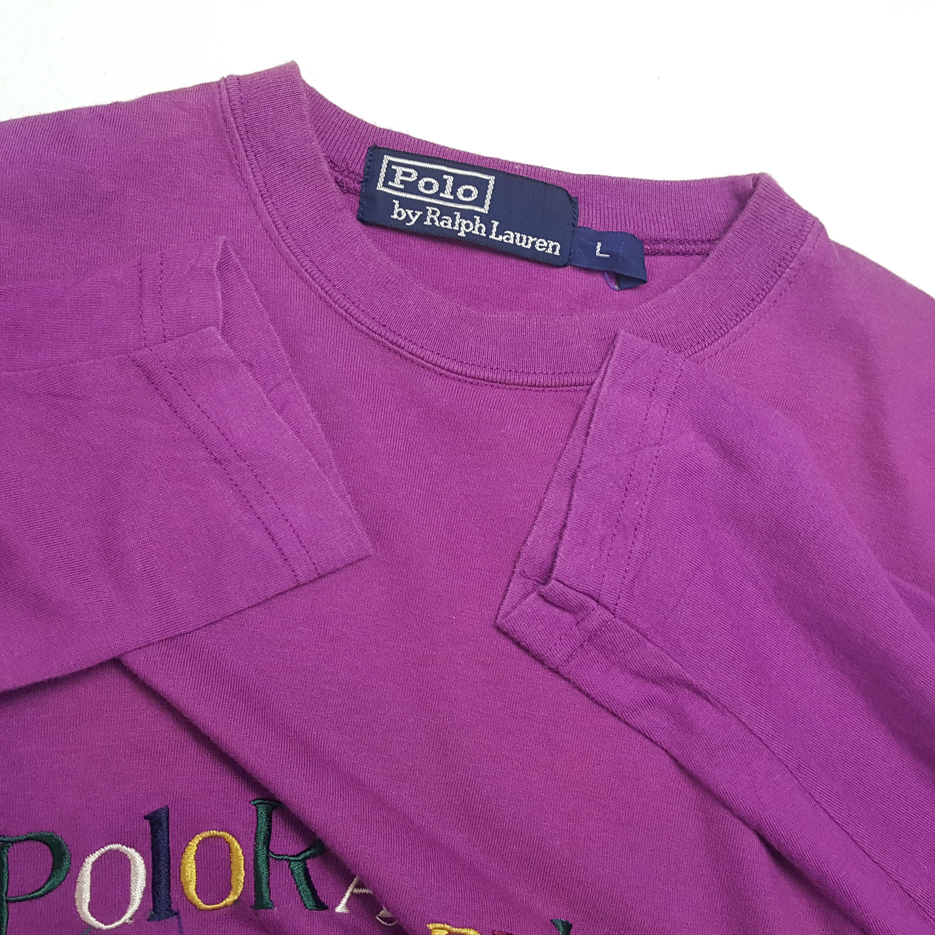Polo Ralph Lauren × Vintage POLO RALPH LAUREN Spell Out Style Vintage Tshirt Size S / US 4 / IT 40 - 7 Thumbnail