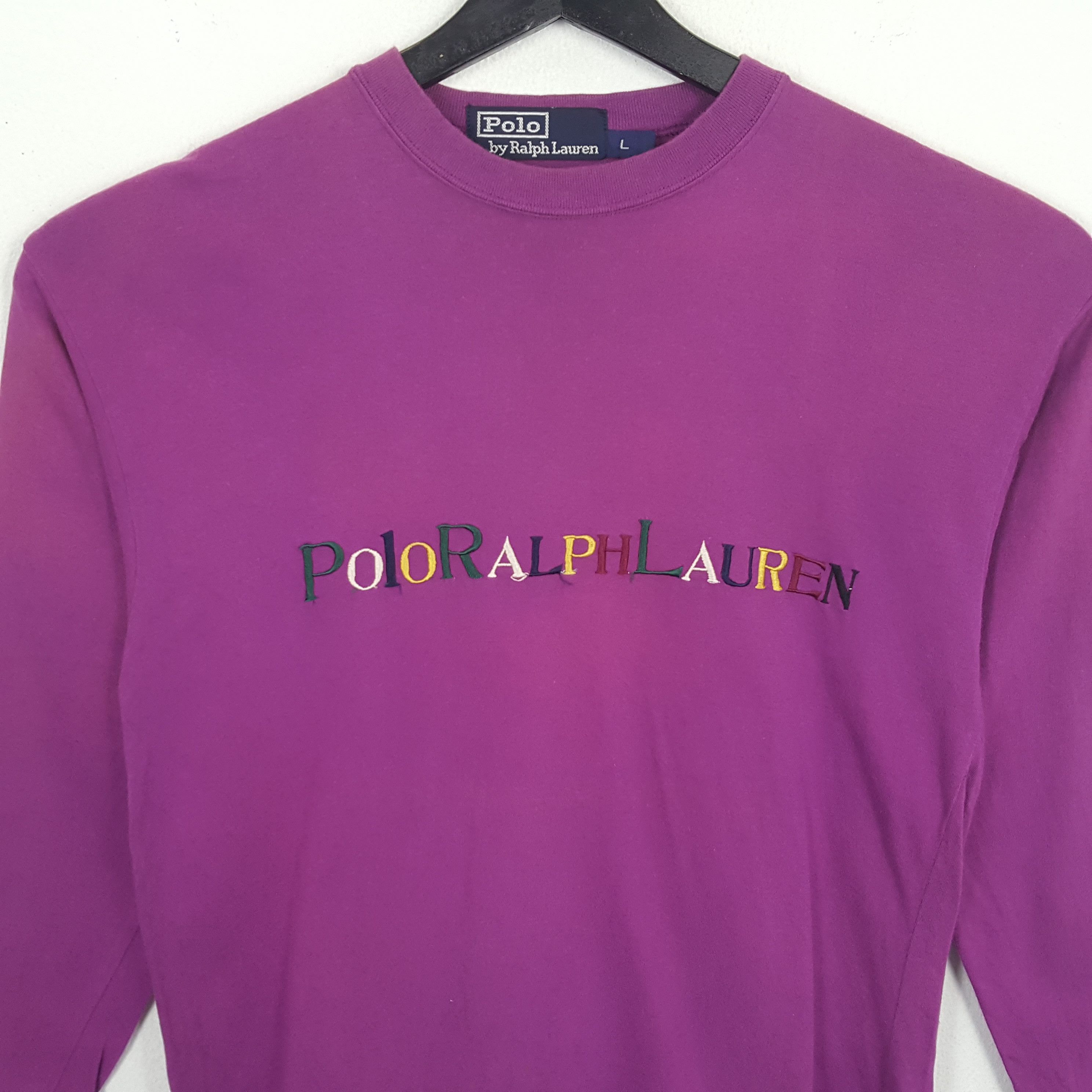 Polo Ralph Lauren × Vintage POLO RALPH LAUREN Spell Out Style Vintage Tshirt Size S / US 4 / IT 40 - 2 Thumbnail