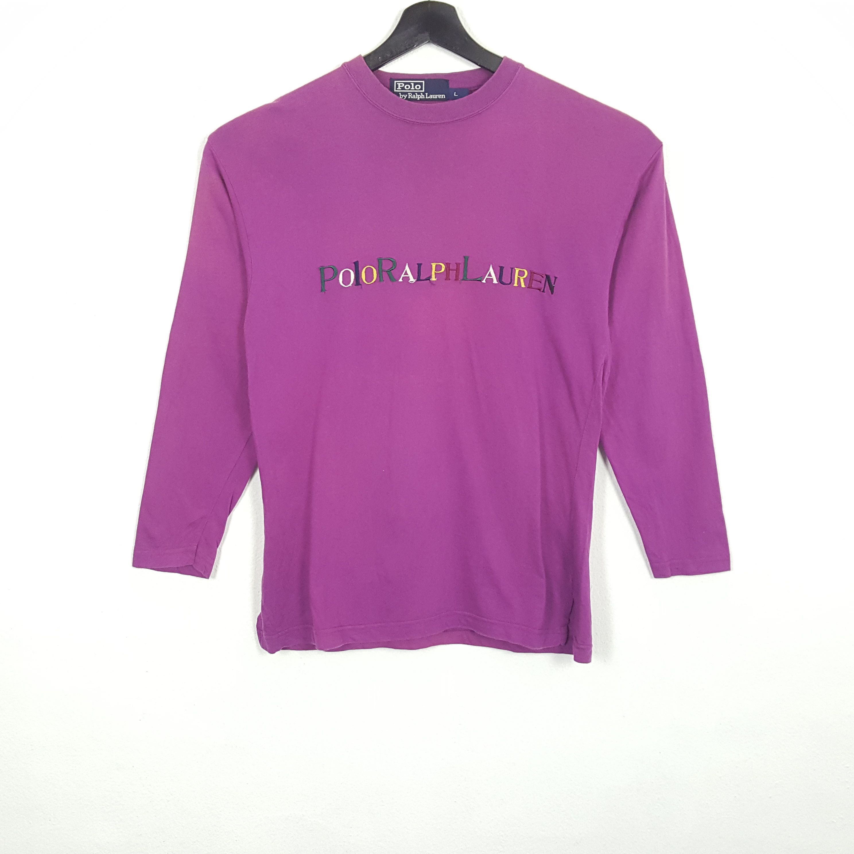 Polo Ralph Lauren × Vintage POLO RALPH LAUREN Spell Out Style Vintage Tshirt Size S / US 4 / IT 40 - 1 Thumbnail