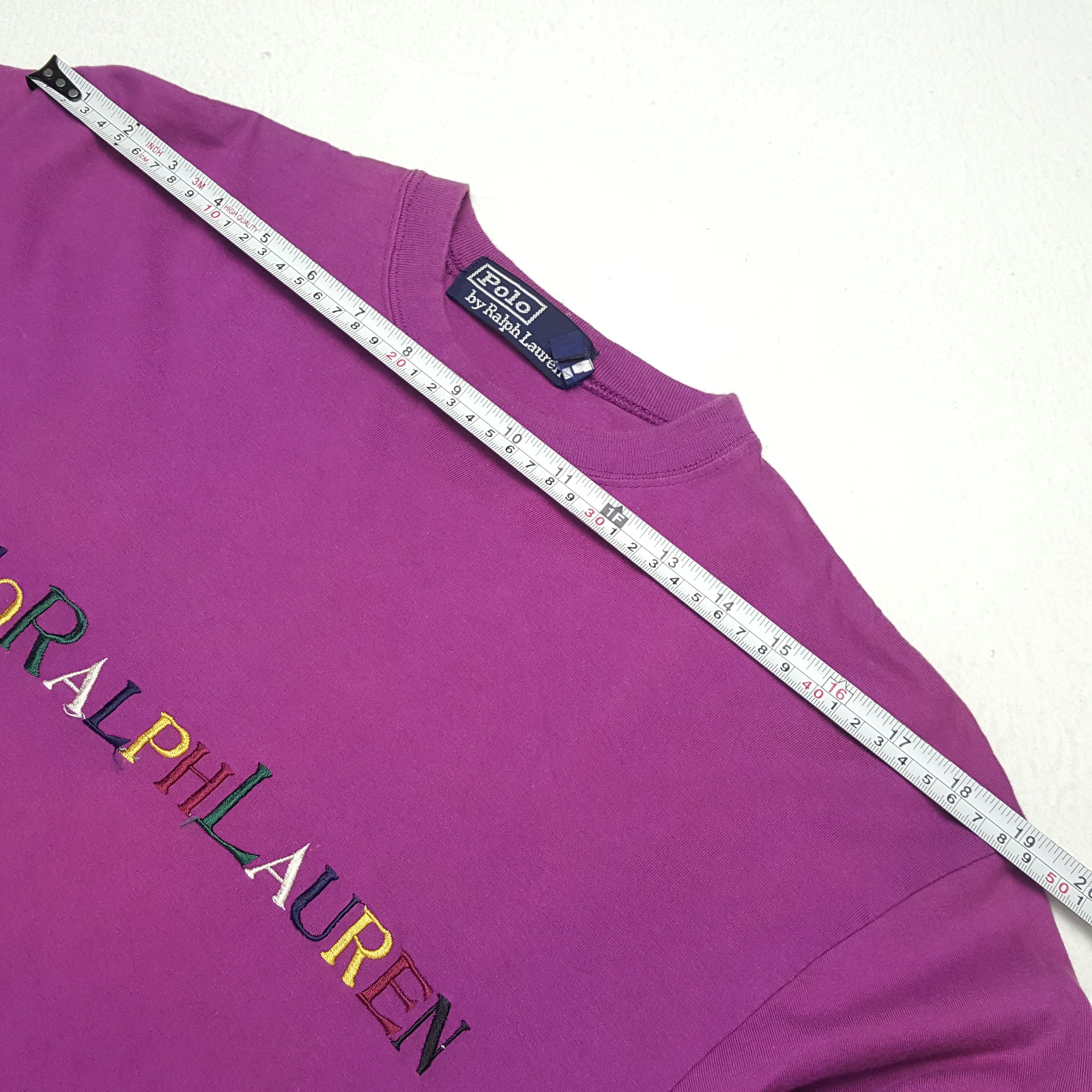 Polo Ralph Lauren × Vintage POLO RALPH LAUREN Spell Out Style Vintage Tshirt Size S / US 4 / IT 40 - 4 Thumbnail