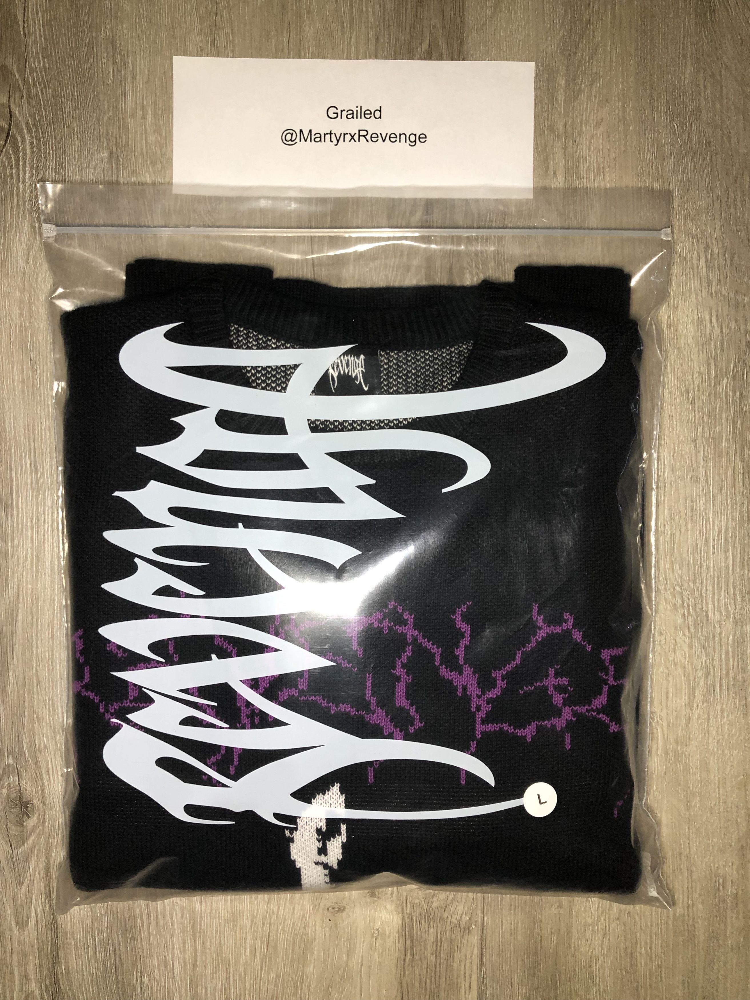 Revenge Revenge David and Goliath Knit Sweater (DS) Size US L / EU 52-54 / 3 - 2 Thumbnail