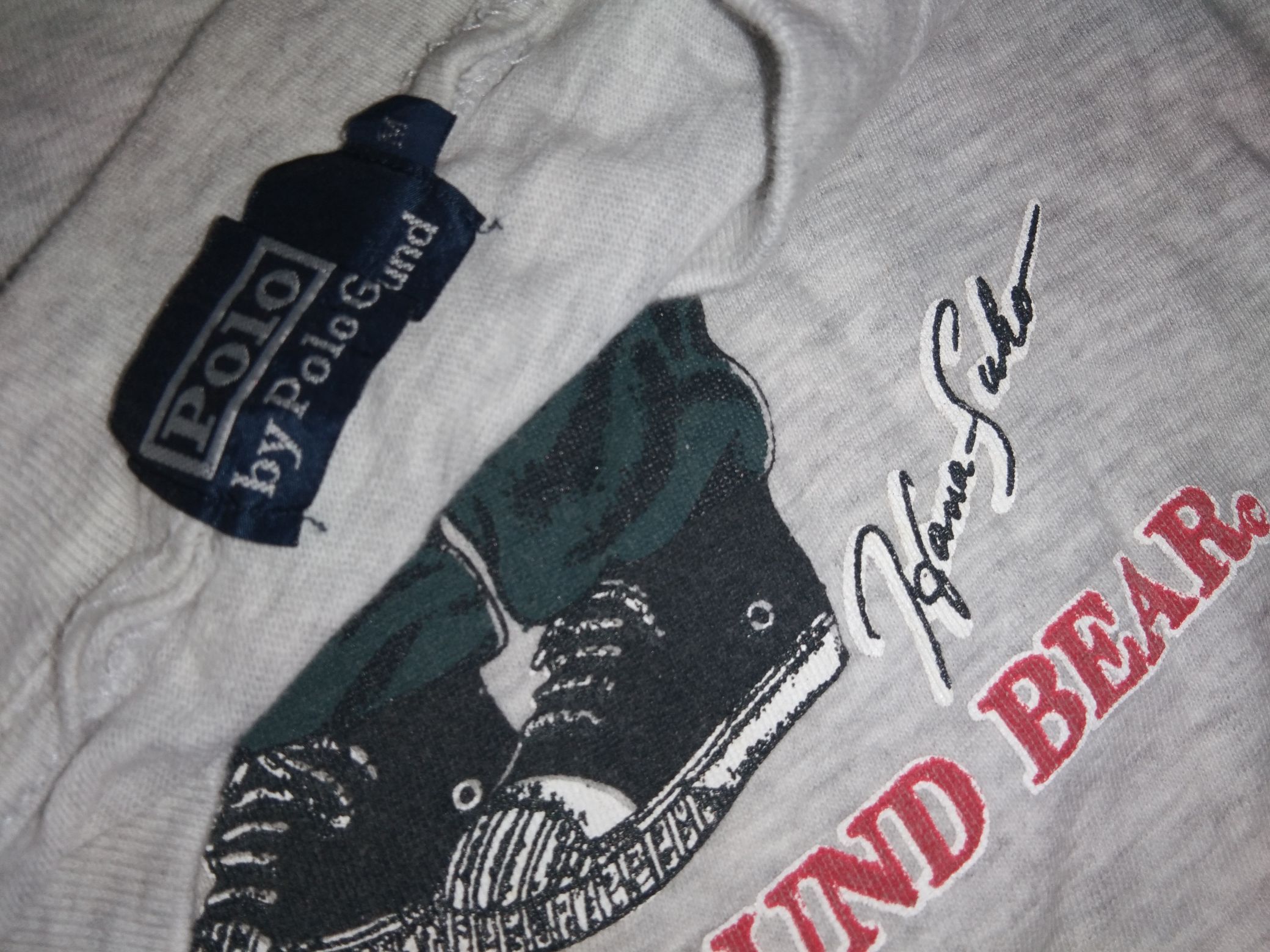 Polo Ralph Lauren VTG Polo Ground Bear L/S tshirt Size US M / EU 48-50 / 2 - 3 Thumbnail