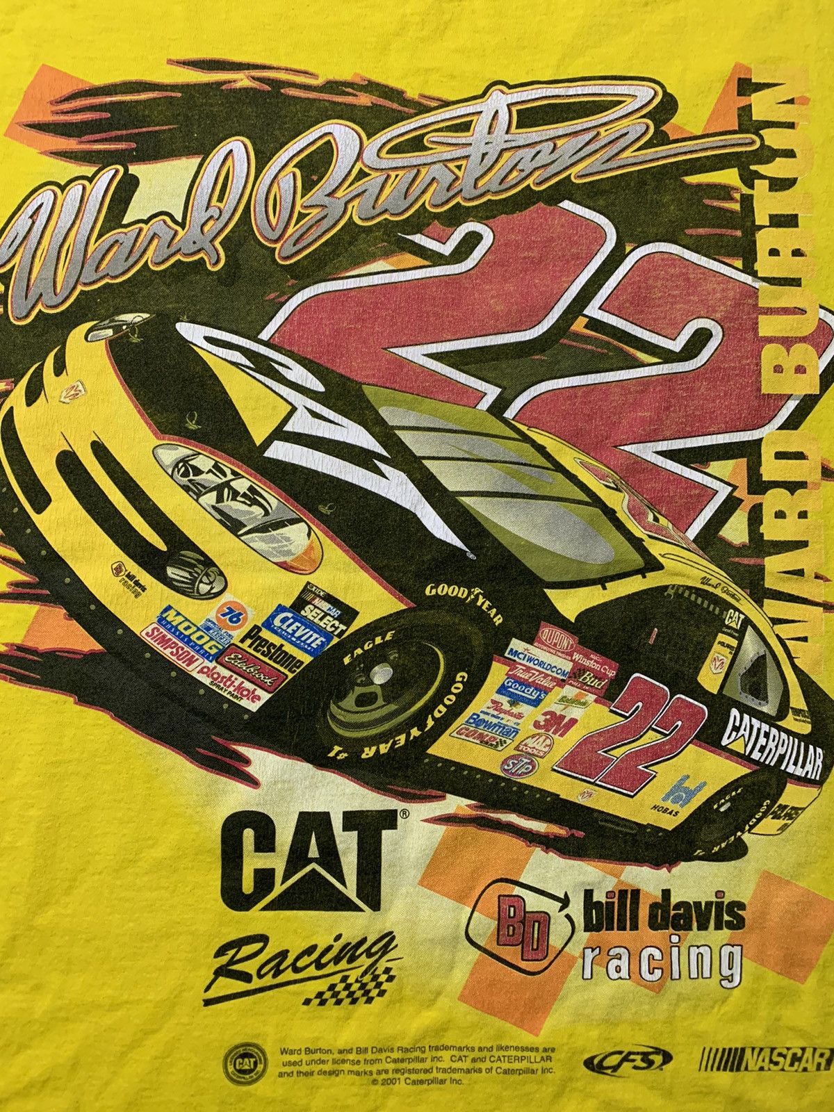 NASCAR × Vintage 2001 Ward Burton NASCAR Racing Tee Size US L / EU 52-54 / 3 - 4 Thumbnail