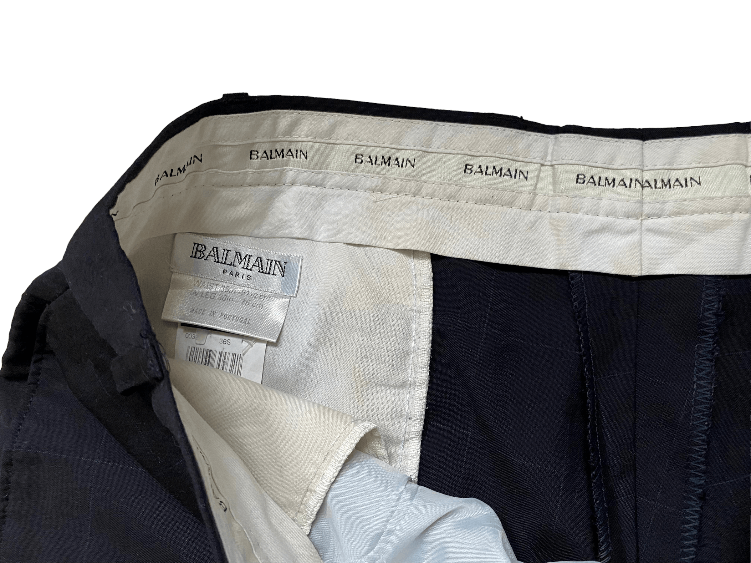 Balmain × Vintage Balmain Paris vintage checkered trousers, size 36/30 Size US 36 / EU 52 - 2 Thumbnail