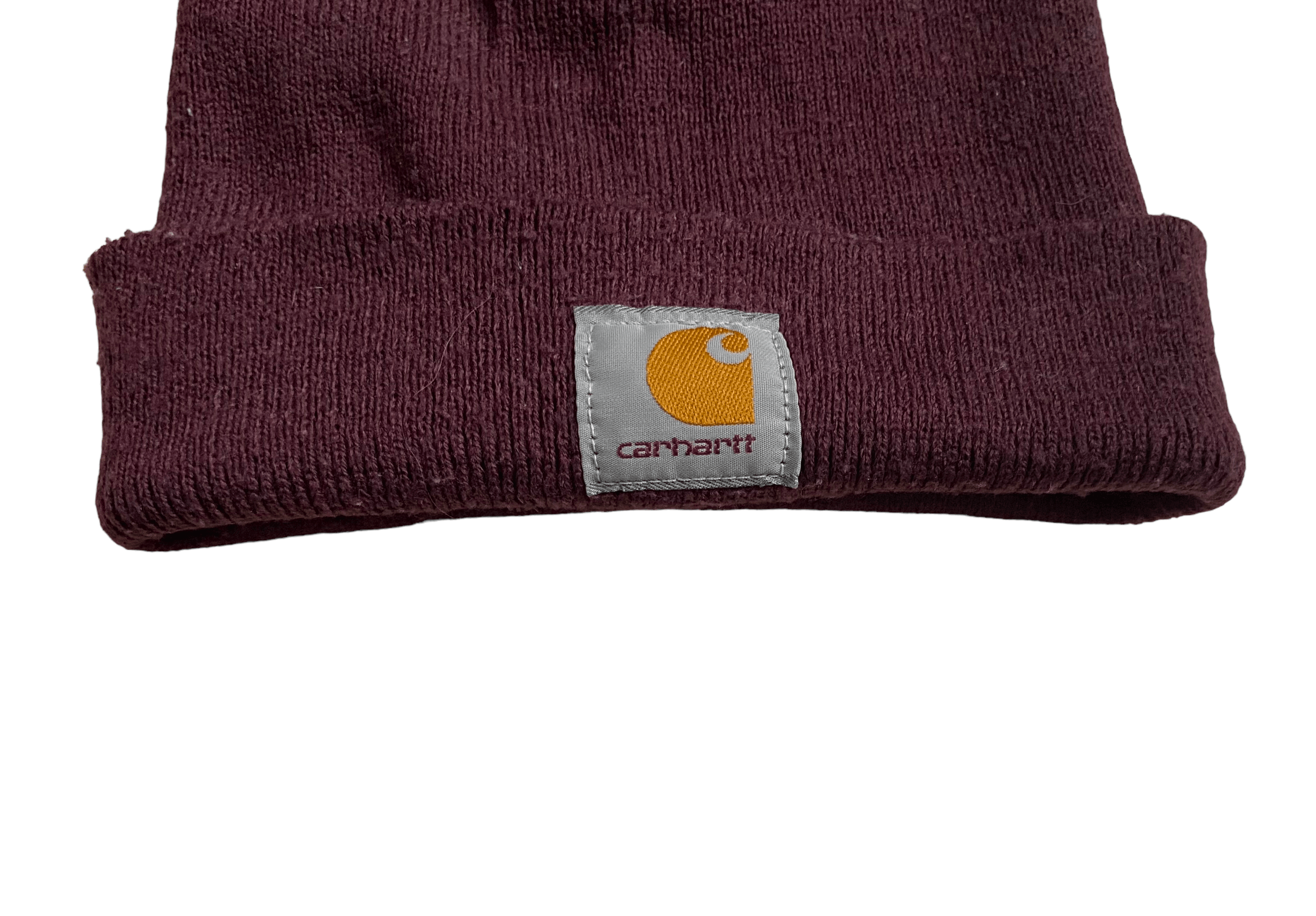 Carhartt × Carhartt Wip × Vintage Beanie burgundy Acrylic watch hat, OS Size ONE SIZE - 2 Thumbnail