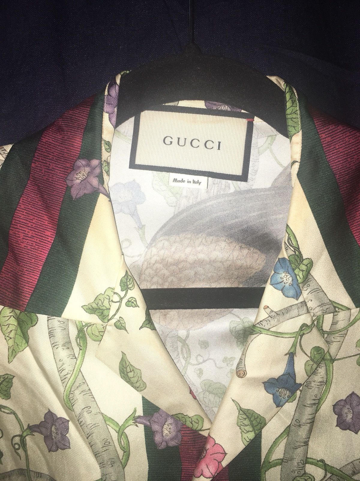 Gucci Birds of Prey Silk Twill Bowling Shirt | Grailed