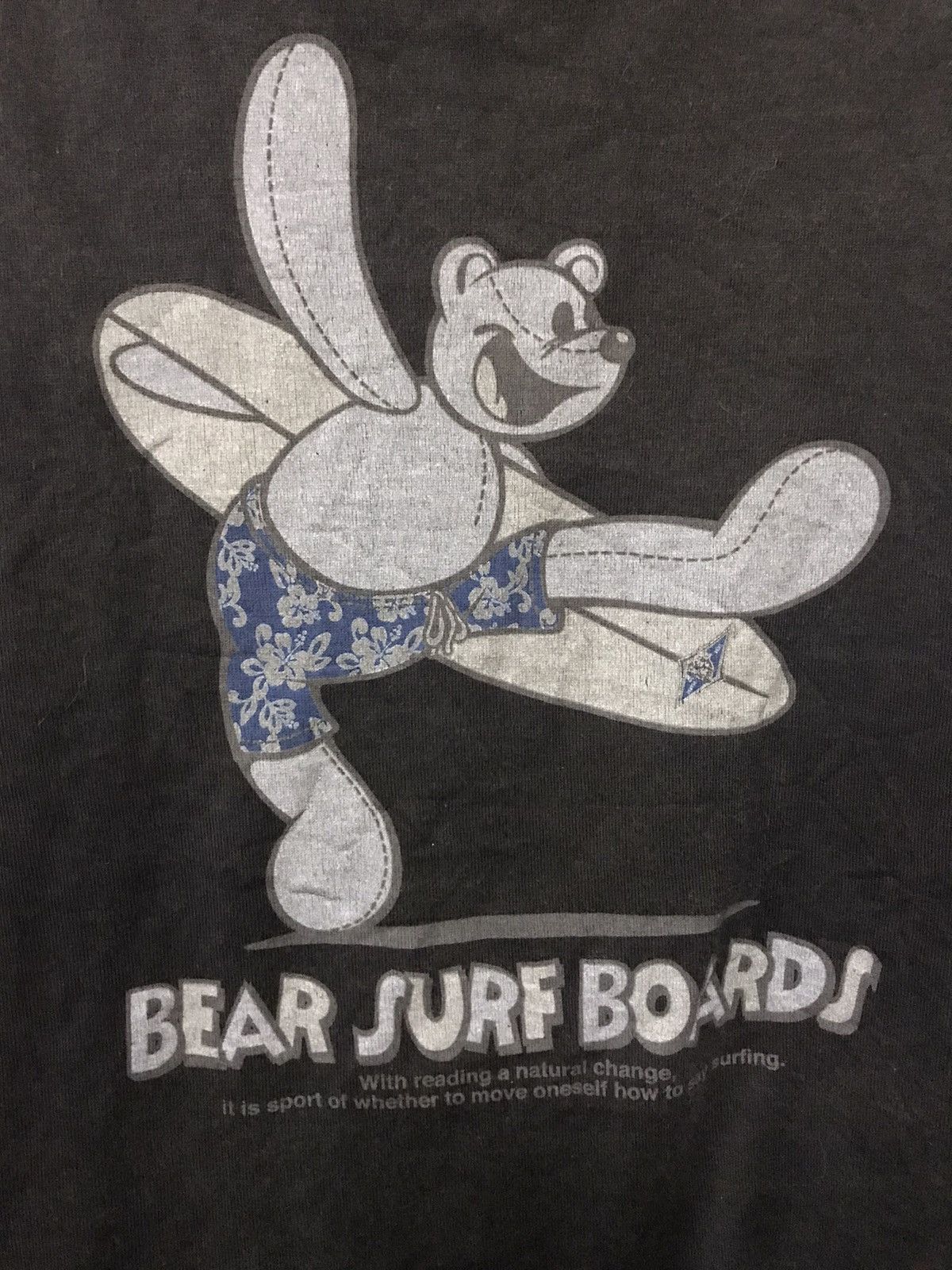 Vintage Vtg BEAR Surf Board Long Sleeve Shirt Size US L / EU 52-54 / 3 - 2 Thumbnail