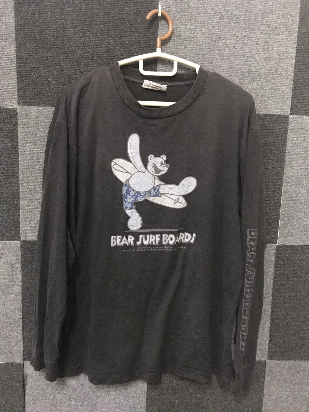 Vintage Vtg BEAR Surf Board Long Sleeve Shirt Size US L / EU 52-54 / 3 - 1 Thumbnail