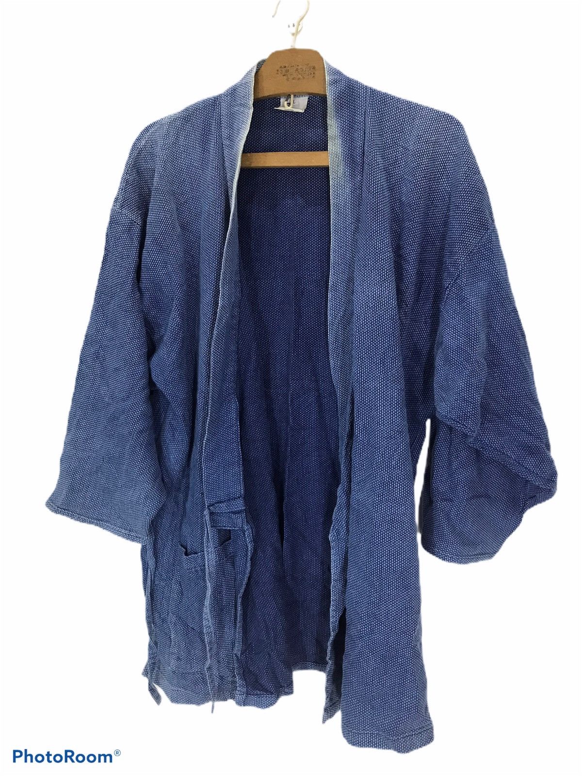 Japanese Brand Faded Vtg Indigo pocket thin kendo kimono kapital style Size US L / EU 52-54 / 3 - 1 Thumbnail