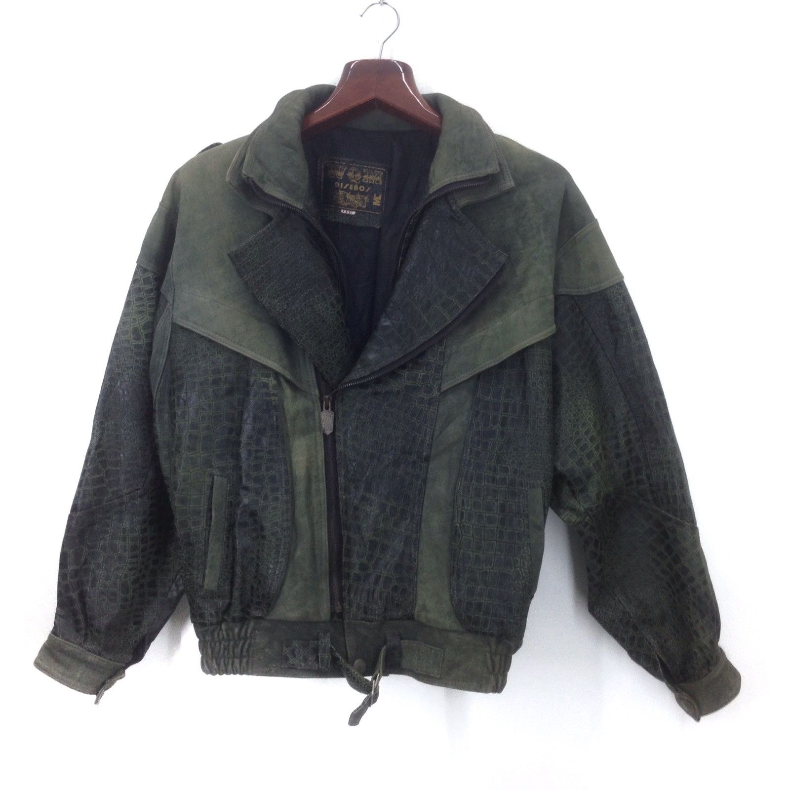 Genuine Leather × Seditionaries Genuine vintage Double Collar Crocodile Leather Punk Jacket Size US XL / EU 56 / 4 - 1 Thumbnail