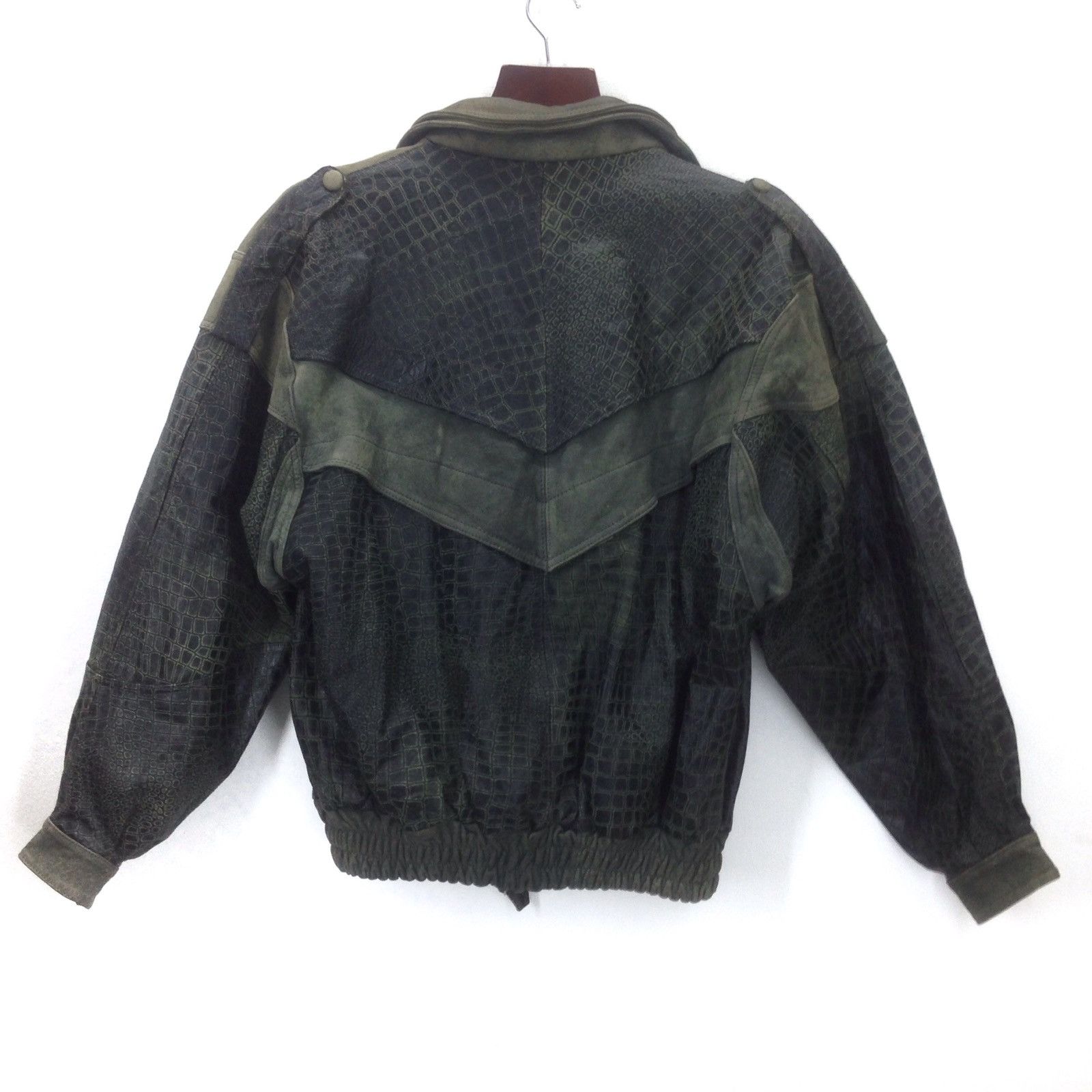 Genuine Leather × Seditionaries Genuine vintage Double Collar Crocodile Leather Punk Jacket Size US XL / EU 56 / 4 - 2 Thumbnail