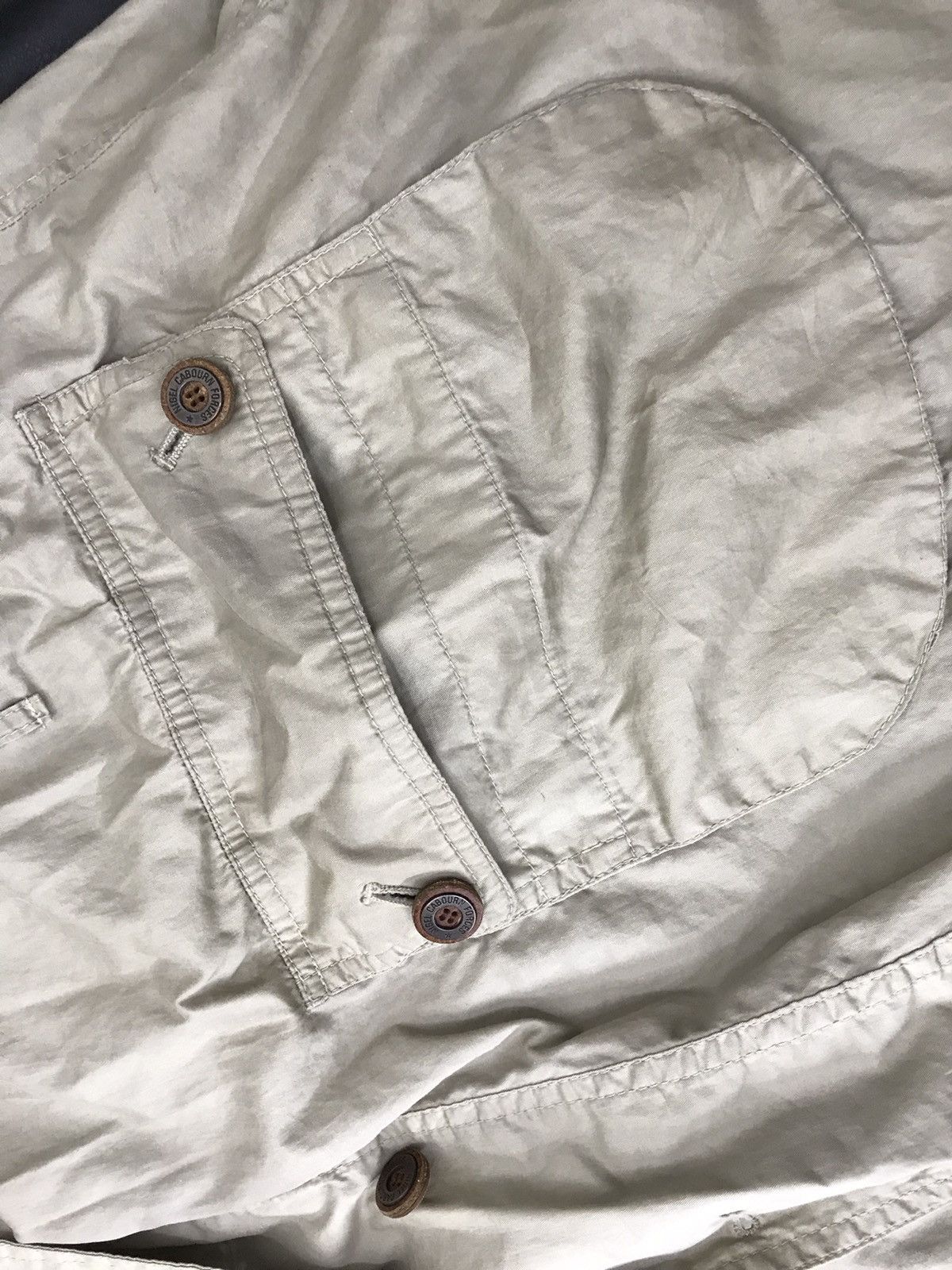 Nigel Cabourn Nigel carlbourn leather collar long trench coat jacket Size US XL / EU 56 / 4 - 6 Thumbnail