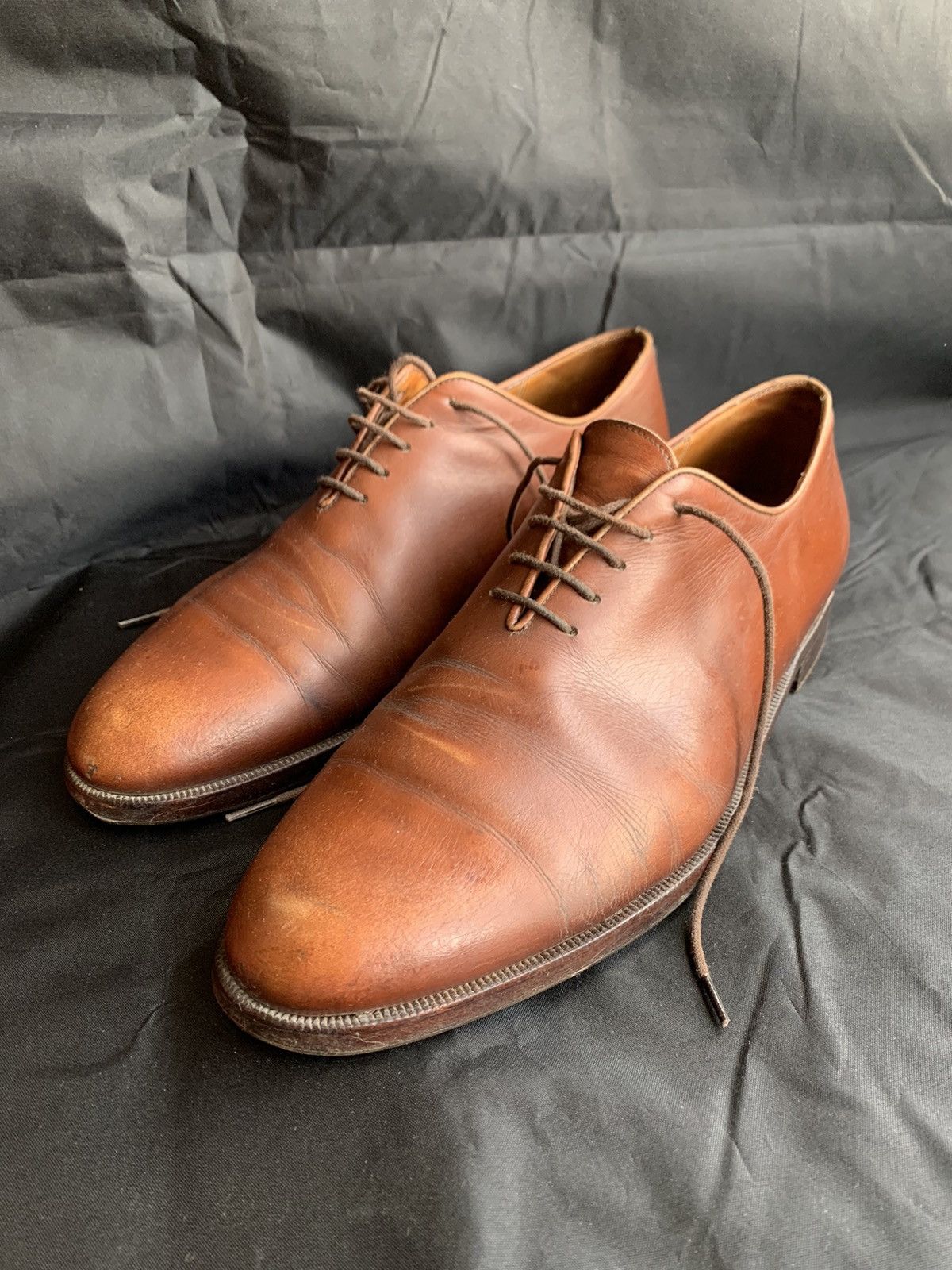 image of Berluti One Leather Piece Formal Shoes in Brown, Men's (Size 9)