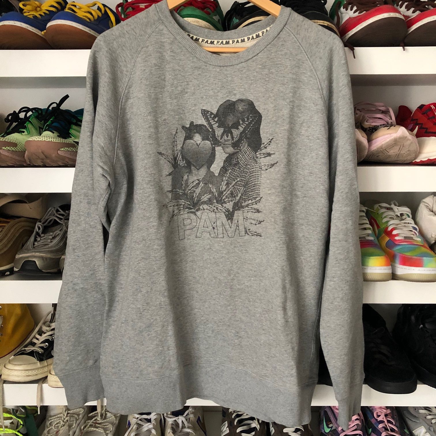 Perks And Mini PAM Butterfly Leaf Crew Sweatshirt Size US XL / EU 56 / 4 - 1 Thumbnail
