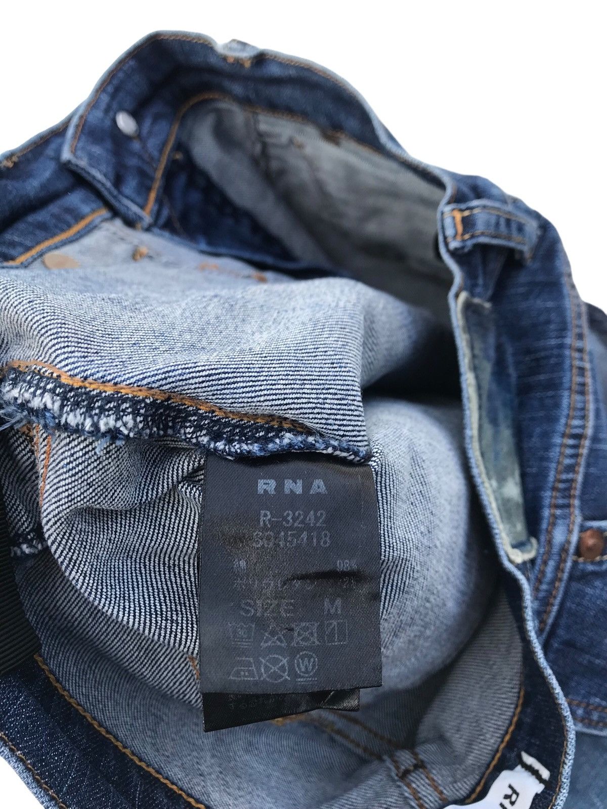 Japanese Brand RNA Japan Skinny Fit Streetwear Denim Pants Size US 28 / EU 44 - 9 Thumbnail