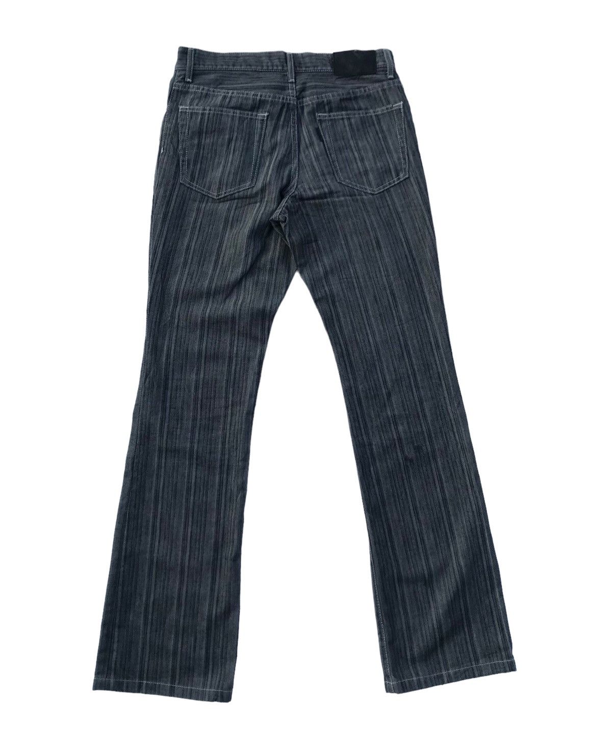 Tete Homme Tete Homme Japan Designer Stripe Bell Bottom Denim Pants Size US 29 - 6 Thumbnail