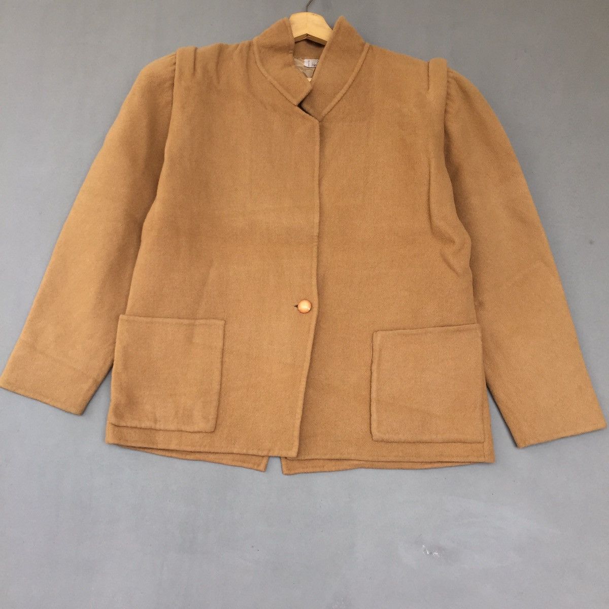Vintage Vintage Designer Hermelli Coat Jacket Wool Style Size M / US 6-8 / IT 42-44 - 1 Thumbnail