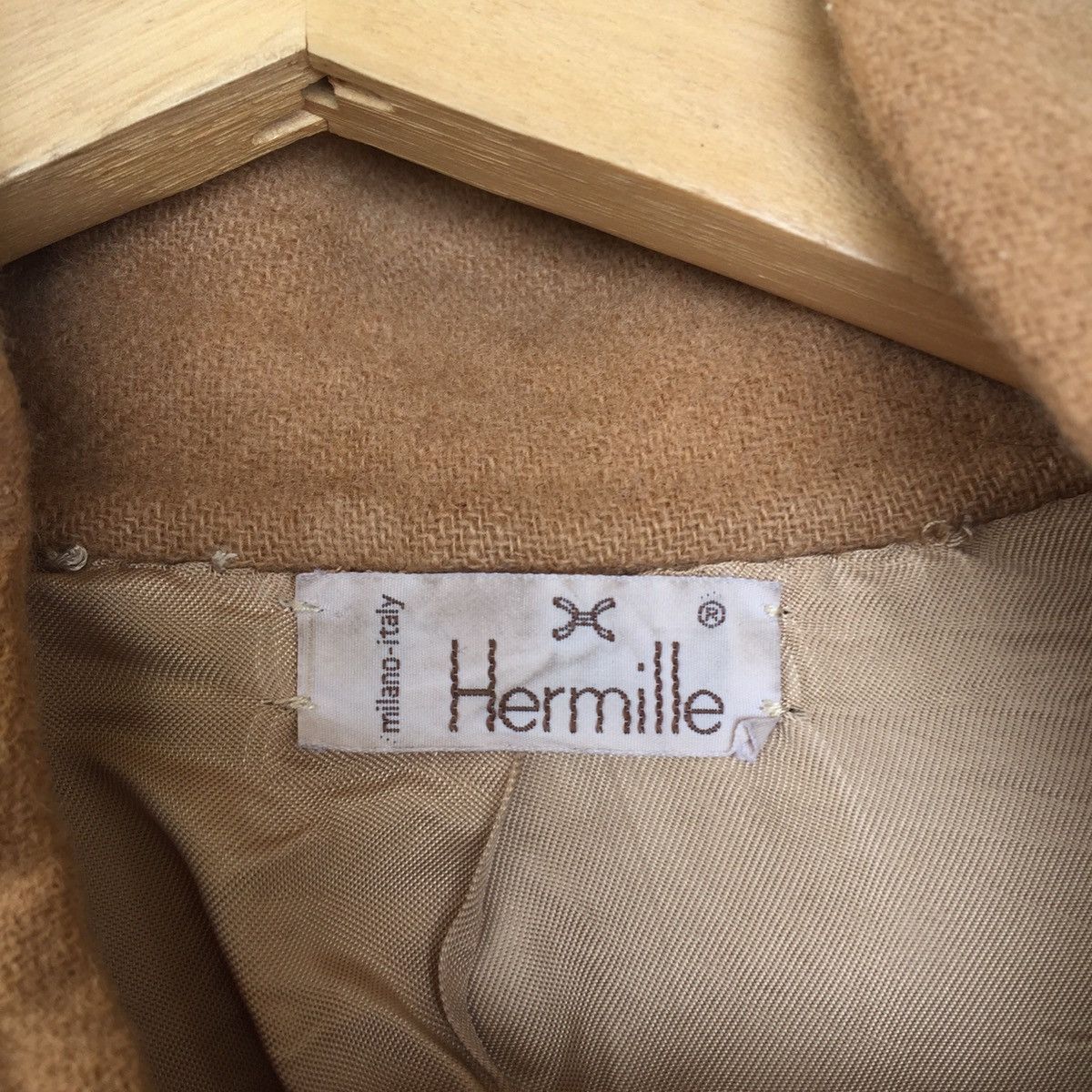 Vintage Vintage Designer Hermelli Coat Jacket Wool Style Size M / US 6-8 / IT 42-44 - 3 Thumbnail