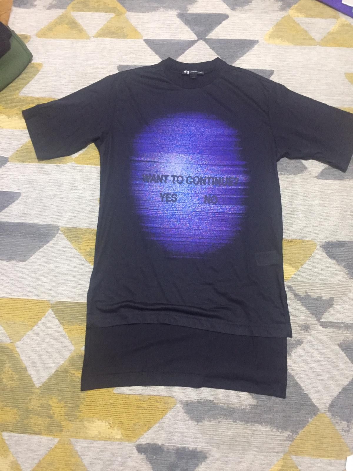 Yohji Yamamoto Y-3 & Adidas Printed ''Want to Continue'' T-Shirt Size US S / EU 44-46 / 1 - 2 Thumbnail