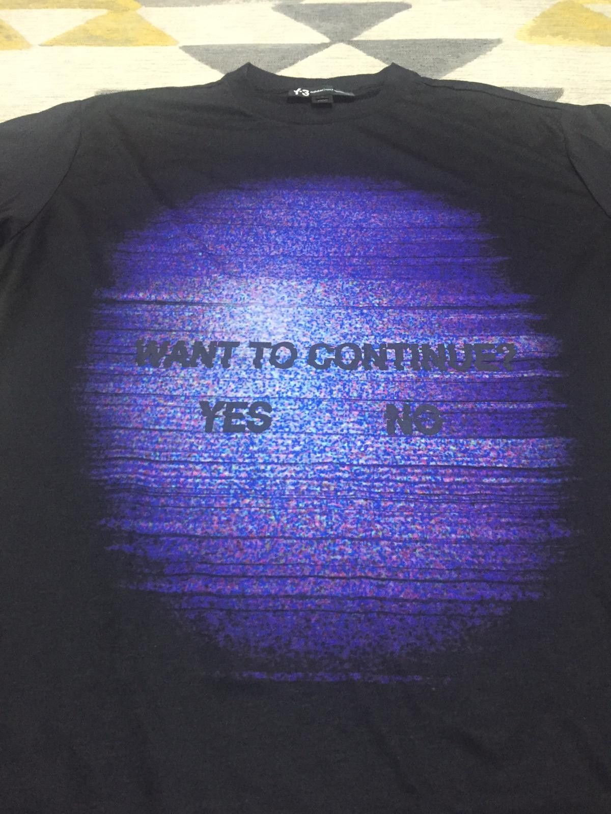 Yohji Yamamoto Y-3 & Adidas Printed ''Want to Continue'' T-Shirt Size US S / EU 44-46 / 1 - 3 Thumbnail