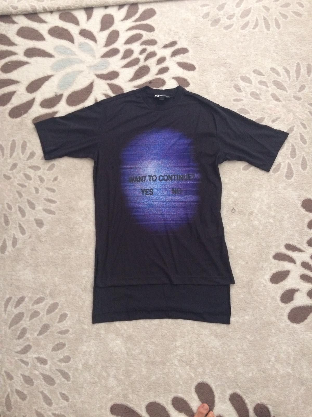Yohji Yamamoto Y-3 & Adidas Printed ''Want to Continue'' T-Shirt Size US S / EU 44-46 / 1 - 2 Thumbnail