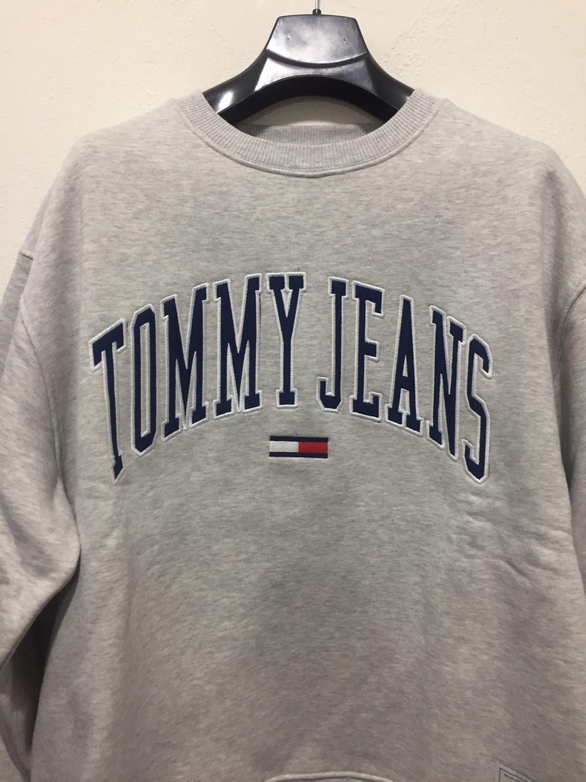 Tommy Jeans Tommy Grey Sweatshirt Size US L / EU 52-54 / 3 - 2 Thumbnail