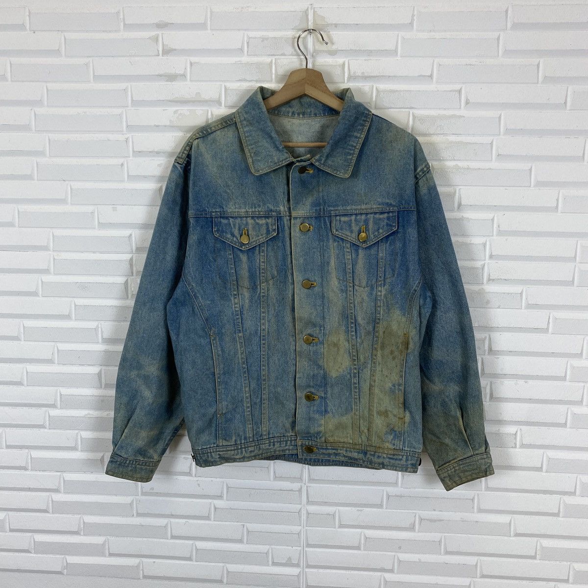 Vintage Vintage Japanese Denim Button Up Jacket Size US M / EU 48-50 / 2 - 2 Thumbnail