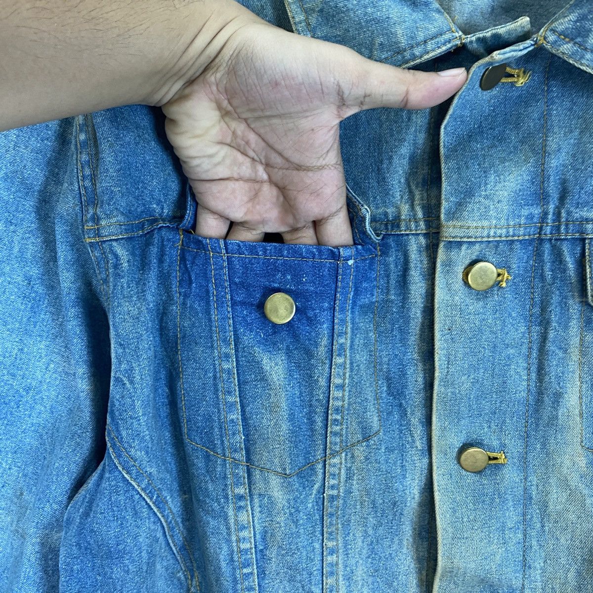 Vintage Vintage Japanese Denim Button Up Jacket Size US M / EU 48-50 / 2 - 10 Thumbnail