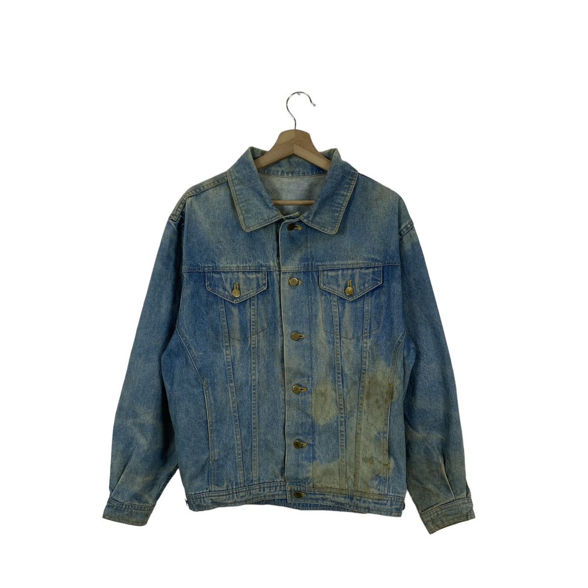 Vintage Vintage Japanese Denim Button Up Jacket Size US M / EU 48-50 / 2 - 1 Thumbnail