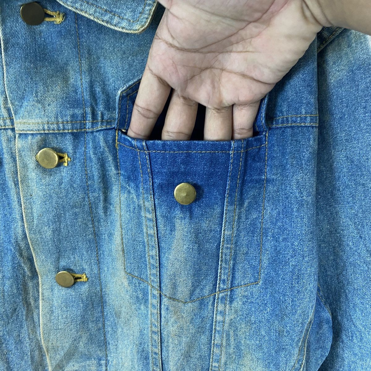 Vintage Vintage Japanese Denim Button Up Jacket Size US M / EU 48-50 / 2 - 11 Thumbnail
