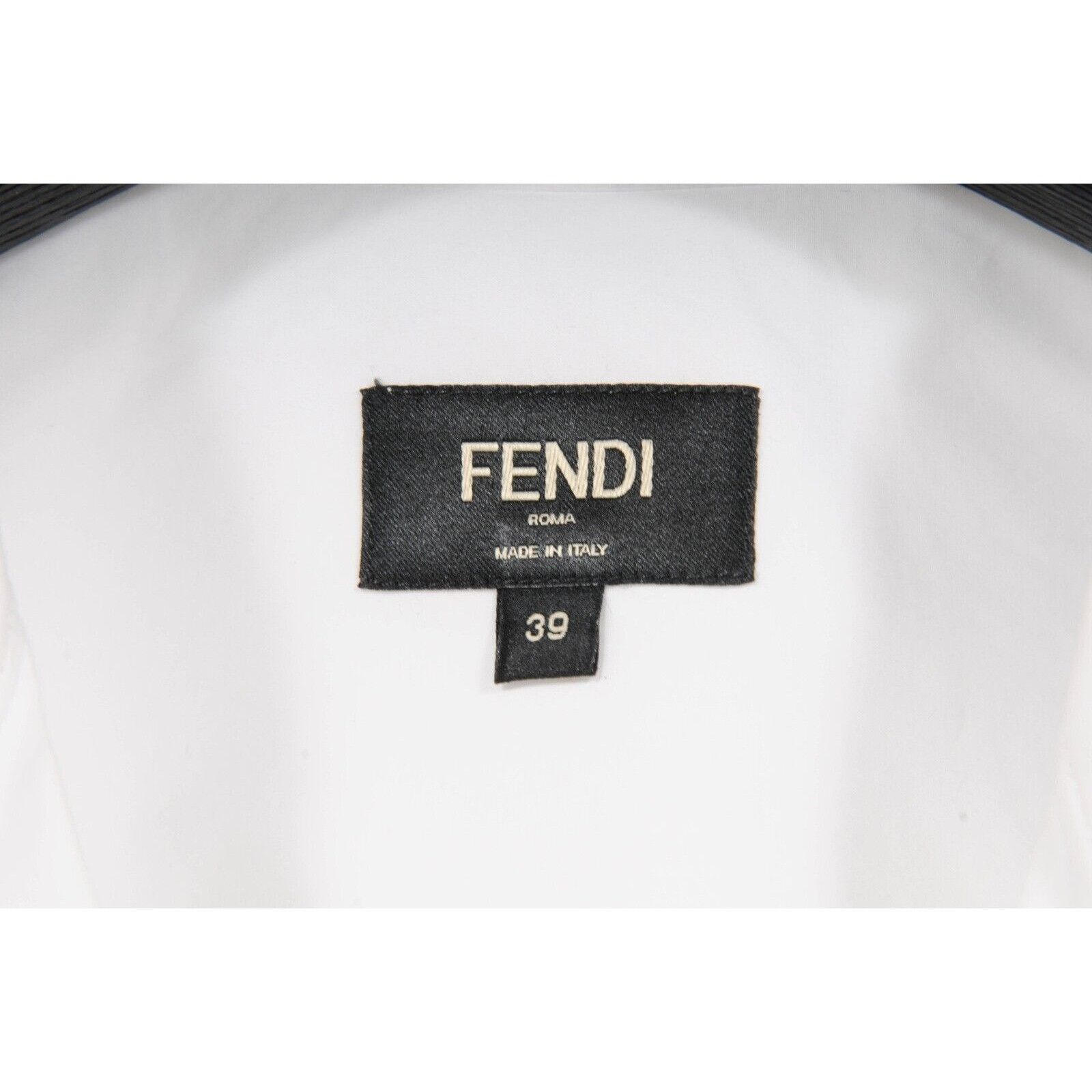 Fendi White Embroidered Floral Button Down Bowling Shirt 39 Size US M / EU 48-50 / 2 - 5 Thumbnail