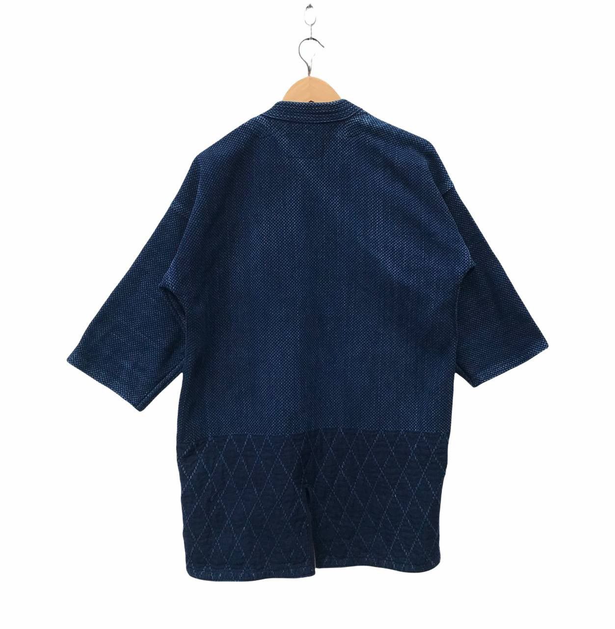 image of Japanese Traditional Kimono Japan Kendo Indigo Jacket, Men's (Size Medium)