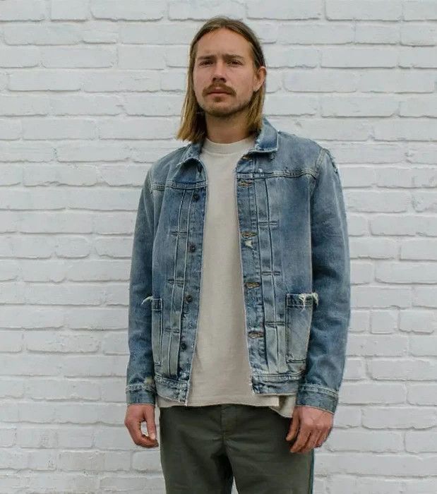 Levi's Made & Crafted Type Il Worn Trucker Jacket Trashed Size US S / EU 44-46 / 1 - 1 Thumbnail