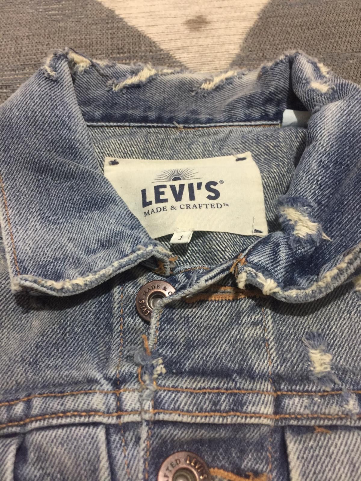 Levi's Made & Crafted Type Il Worn Trucker Jacket Trashed Size US S / EU 44-46 / 1 - 6 Thumbnail