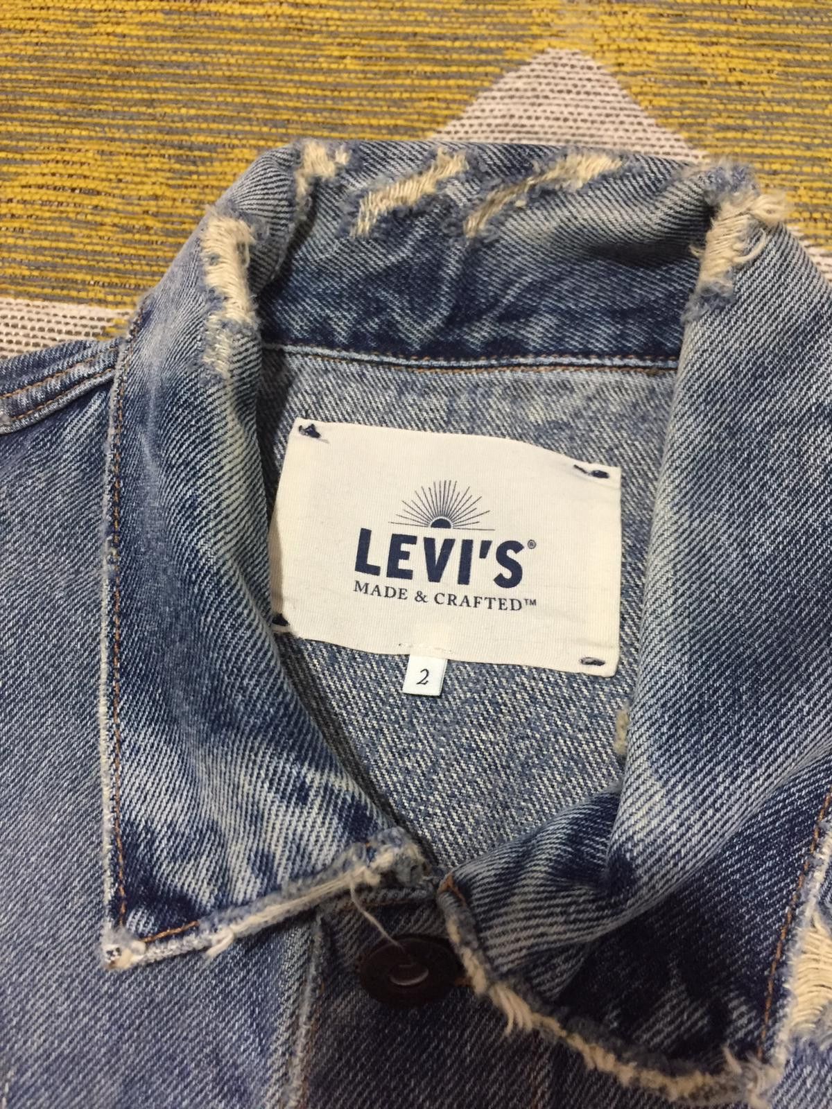 Levi's Made & Crafted Type Il Worn Trucker Jacket Trashed Size US M / EU 48-50 / 2 - 7 Thumbnail