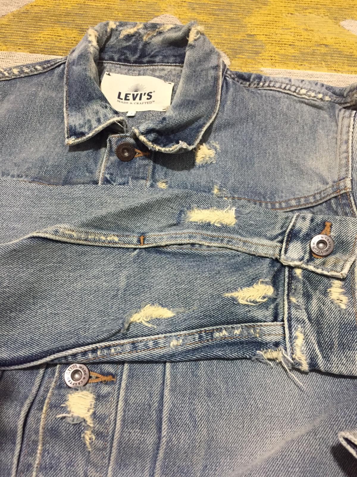 Levi's Made & Crafted Type Il Worn Trucker Jacket Trashed Size US M / EU 48-50 / 2 - 6 Thumbnail